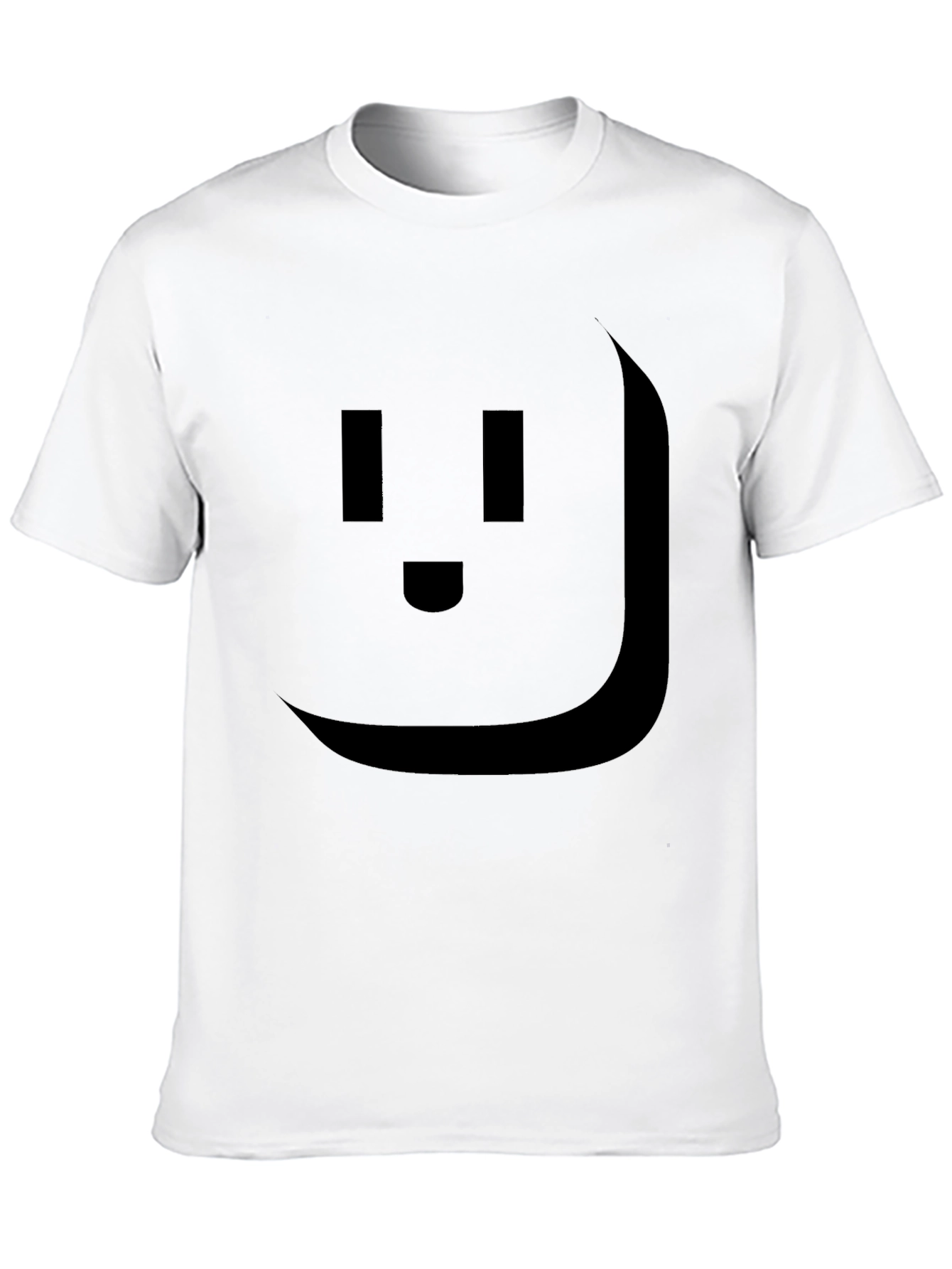 Geometric Face Black Graphic T-Shirt