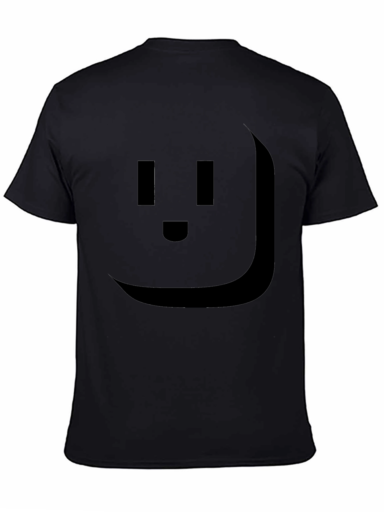 Geometric Face Black Graphic T-Shirt