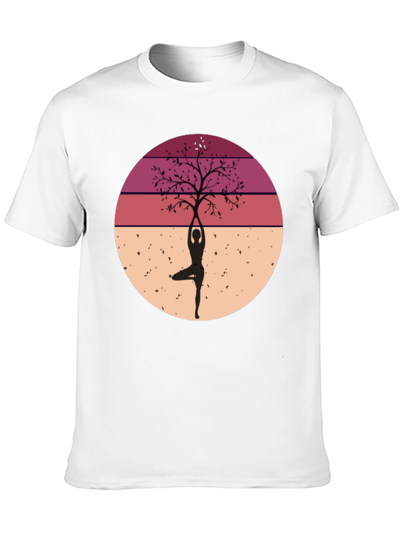 Yoga Tree Silhouette Graphic Tee