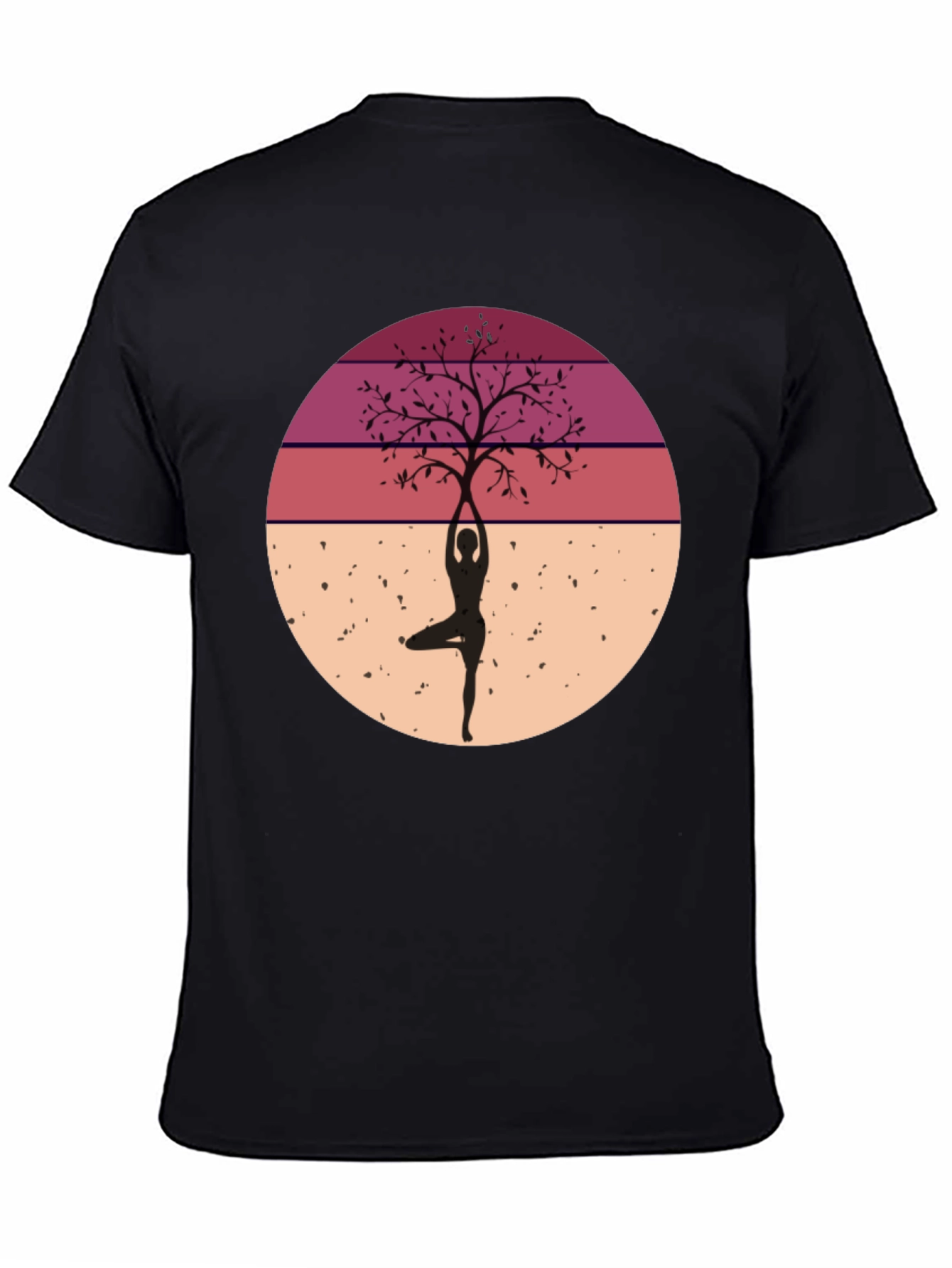 Yoga Tree Silhouette Graphic Tee