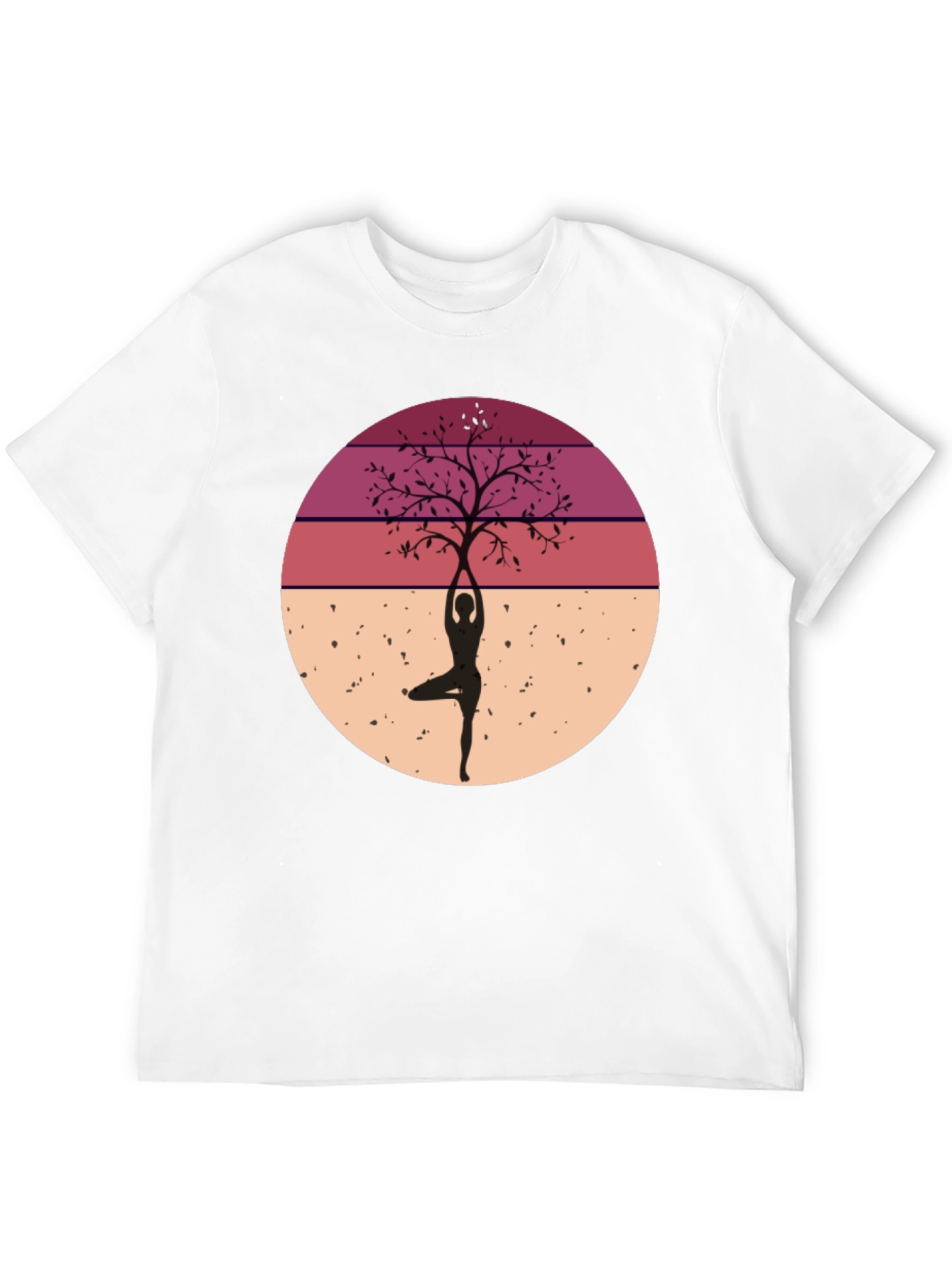 Yoga Tree Silhouette Graphic Tee