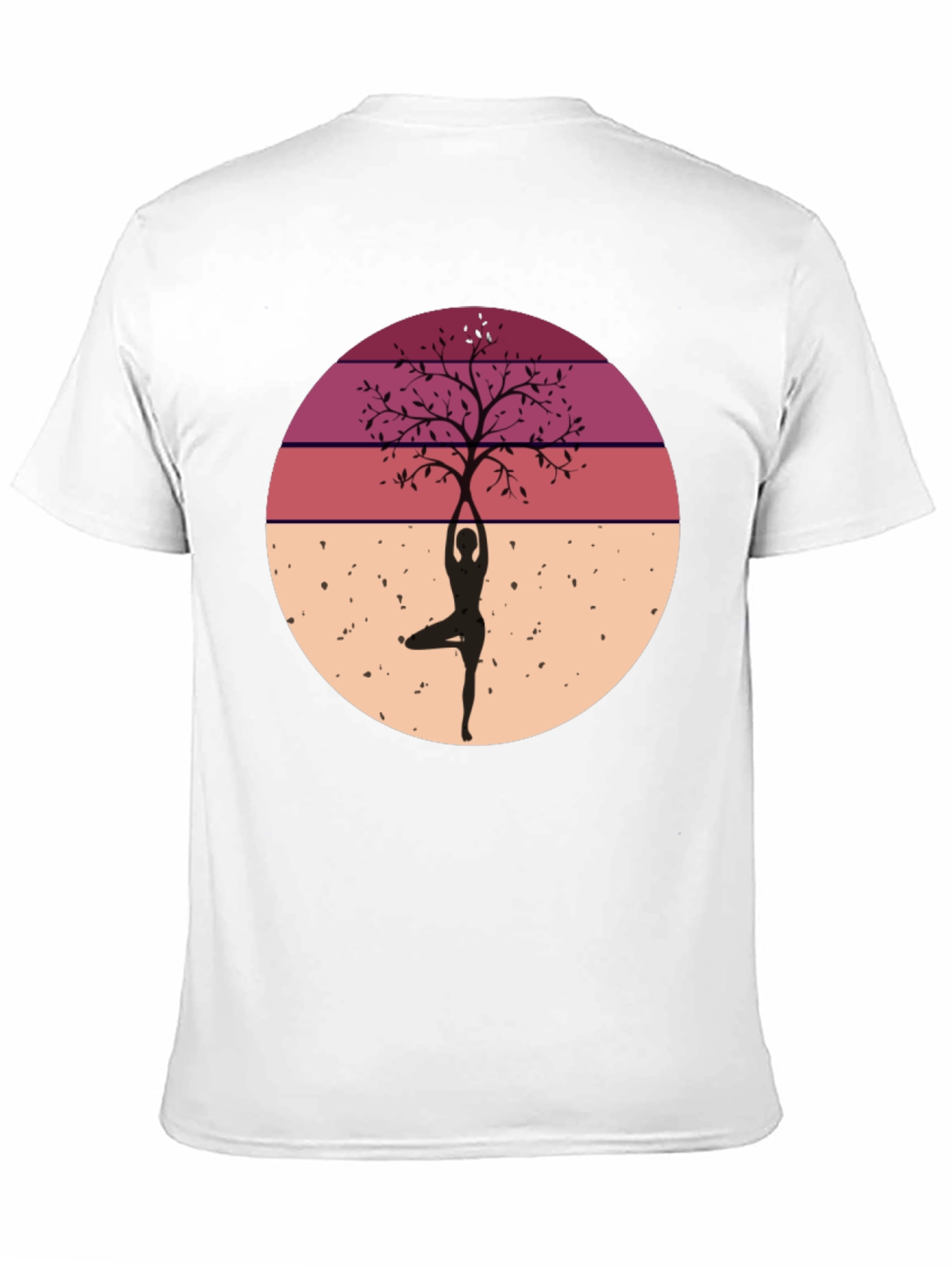 Yoga Tree Silhouette Graphic Tee