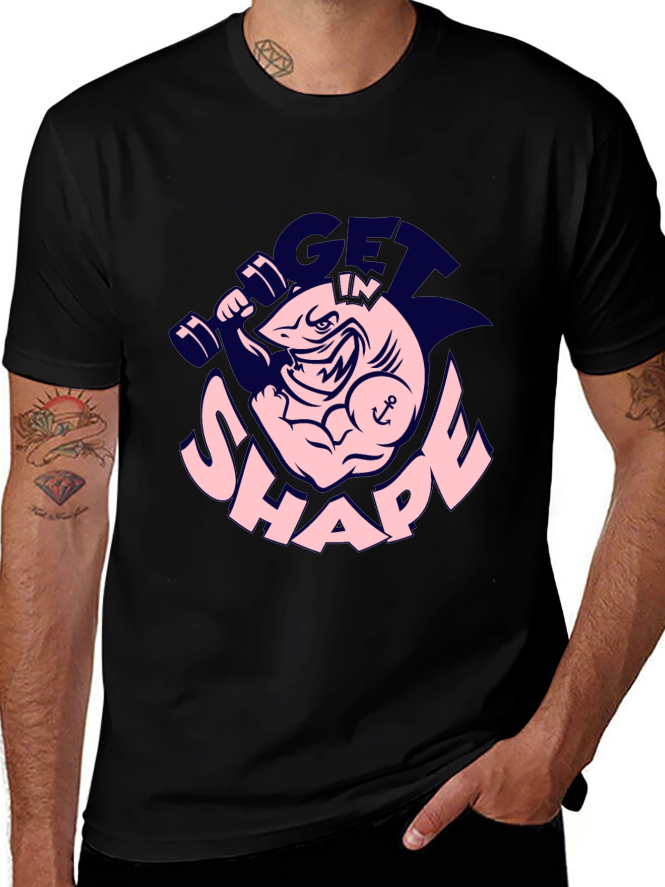 Get In Shape Shark Gym T-Shirt
