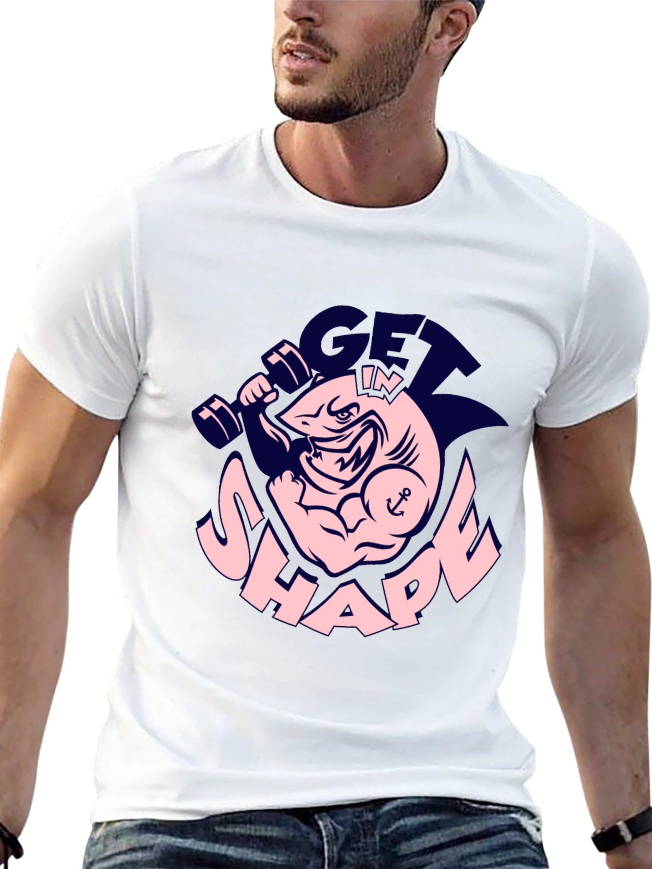 Get In Shape Shark Gym T-Shirt