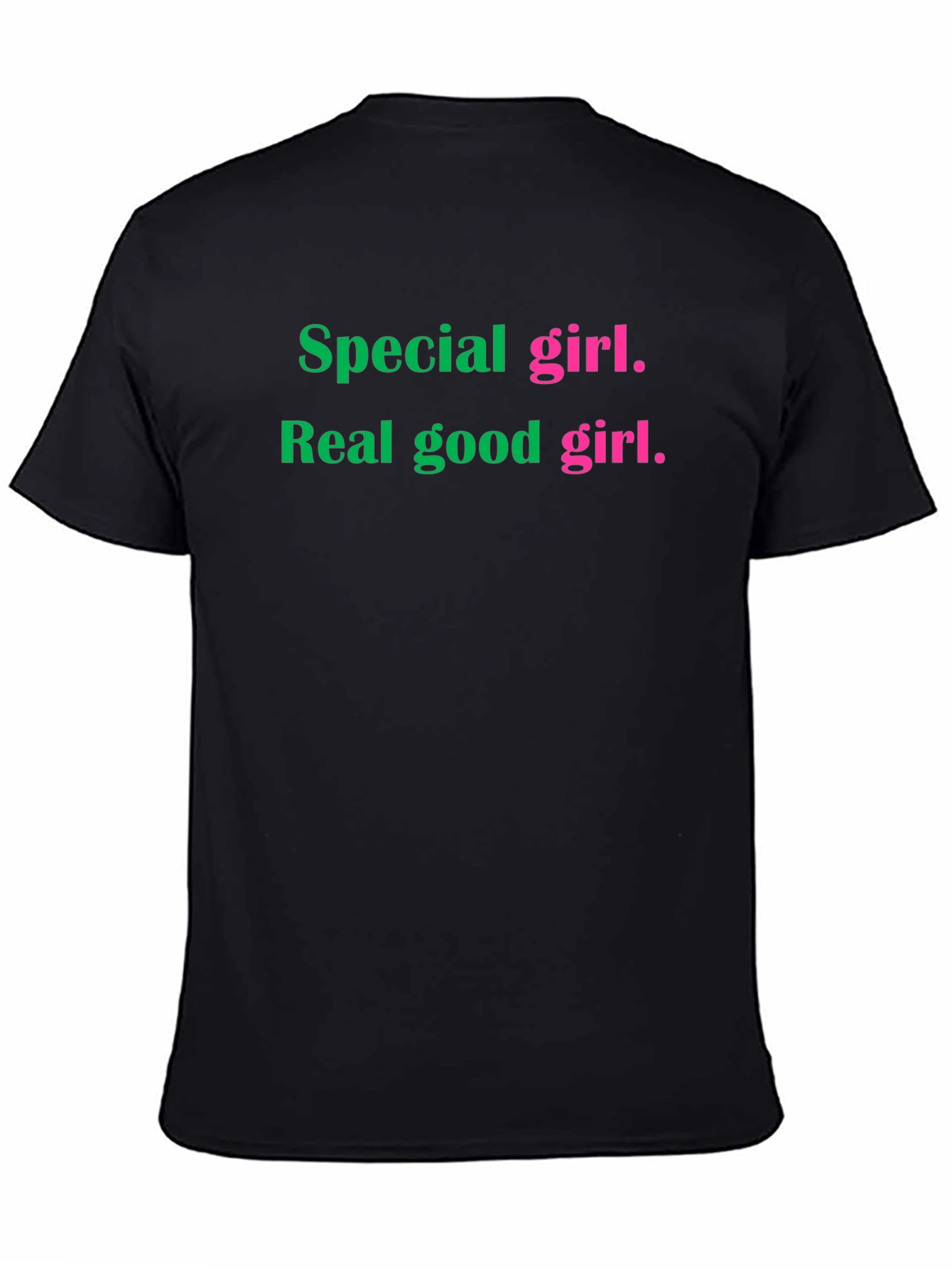 Special Girl Graphic Tee - Soft Black T-Shirt