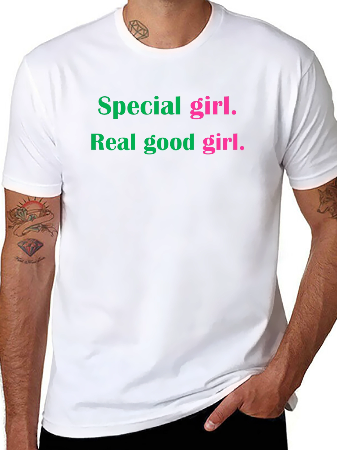 Special Girl Graphic Tee - Soft Black T-Shirt