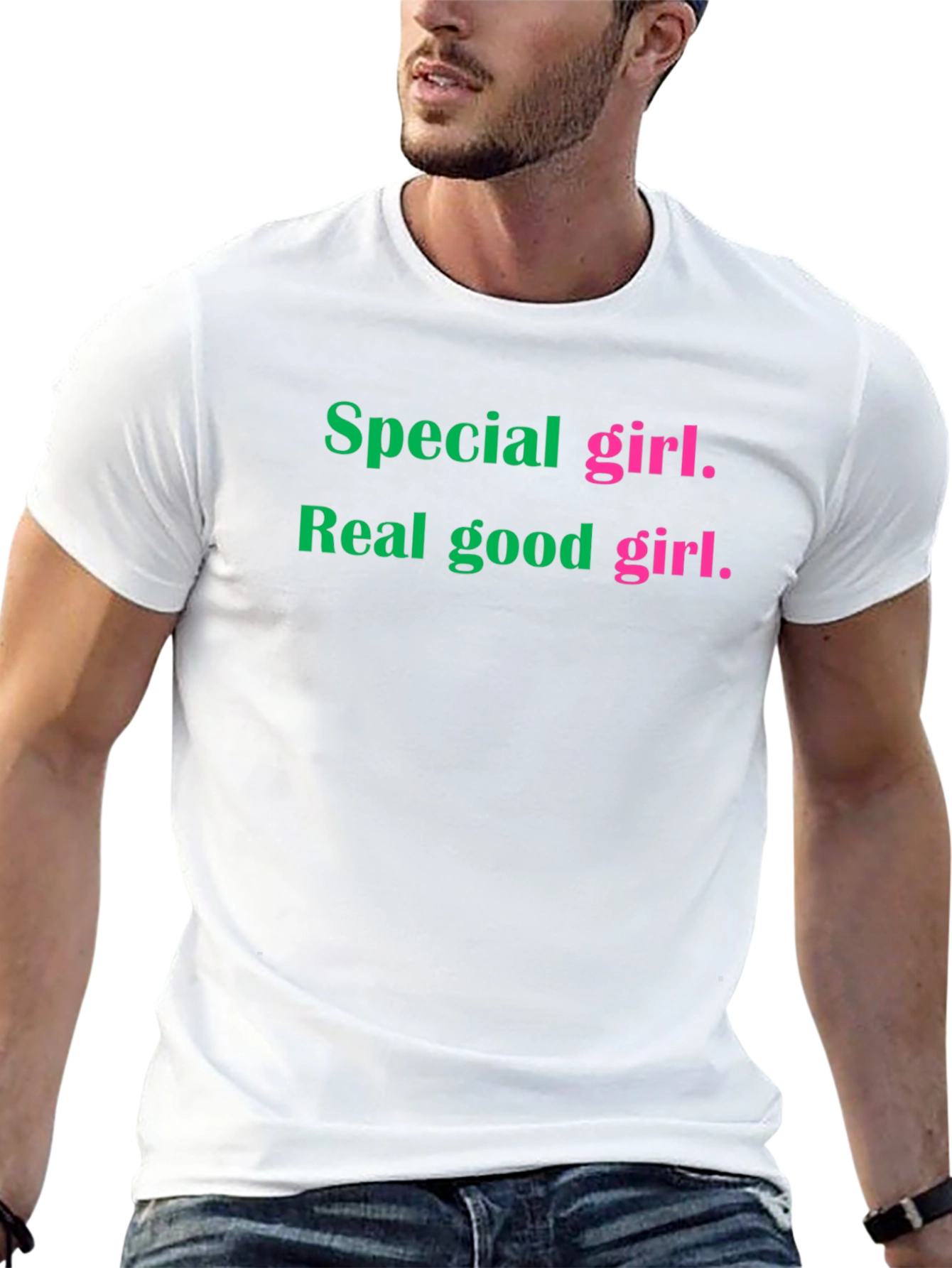 Special Girl Graphic Tee - Soft Black T-Shirt