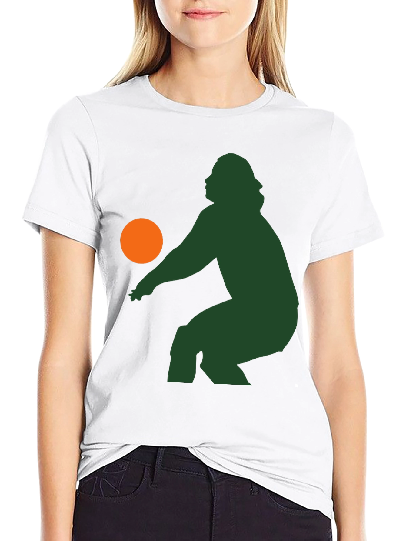 Retro Silhouette Volleyball T-Shirt