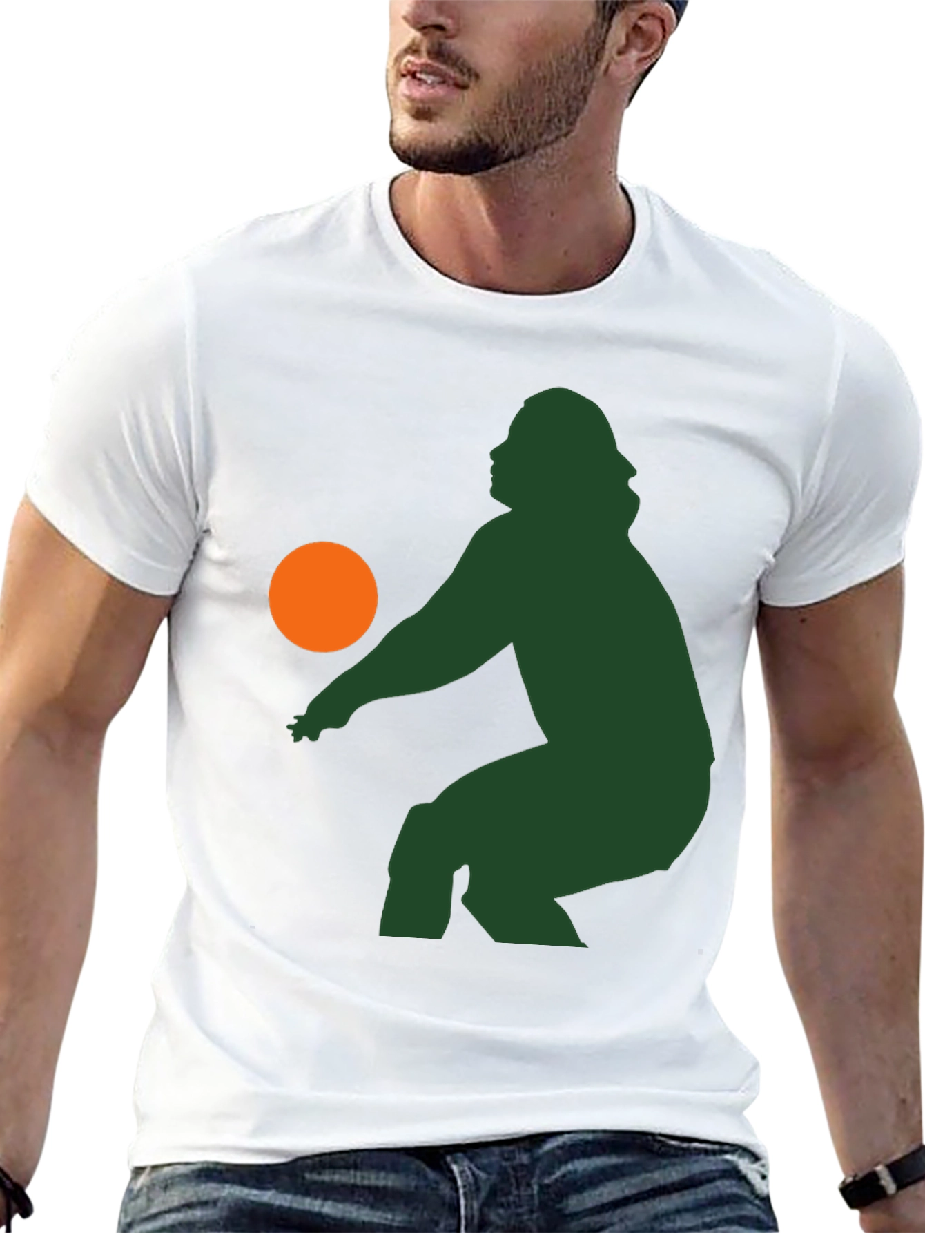 Retro Silhouette Volleyball T-Shirt