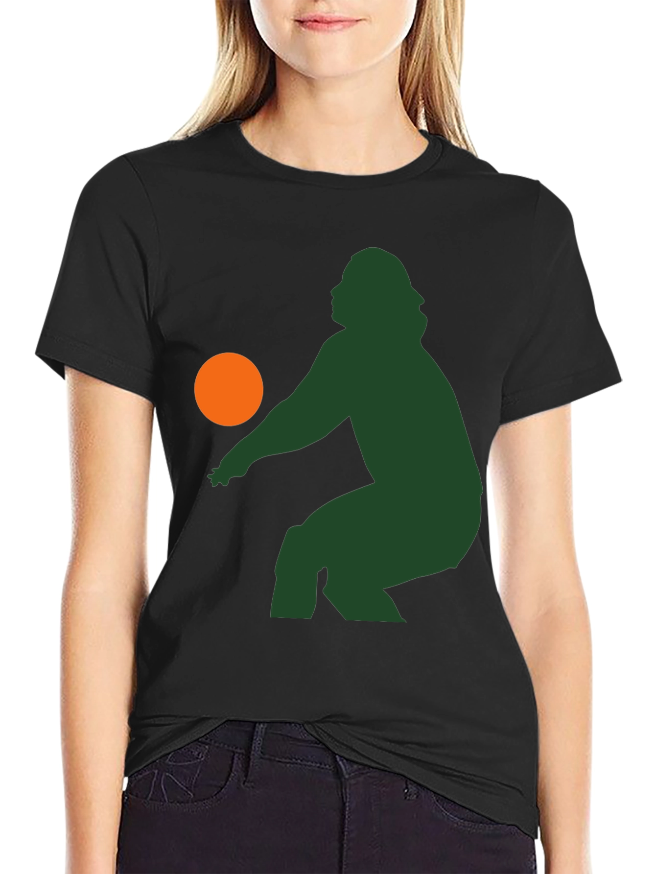 Retro Silhouette Volleyball T-Shirt