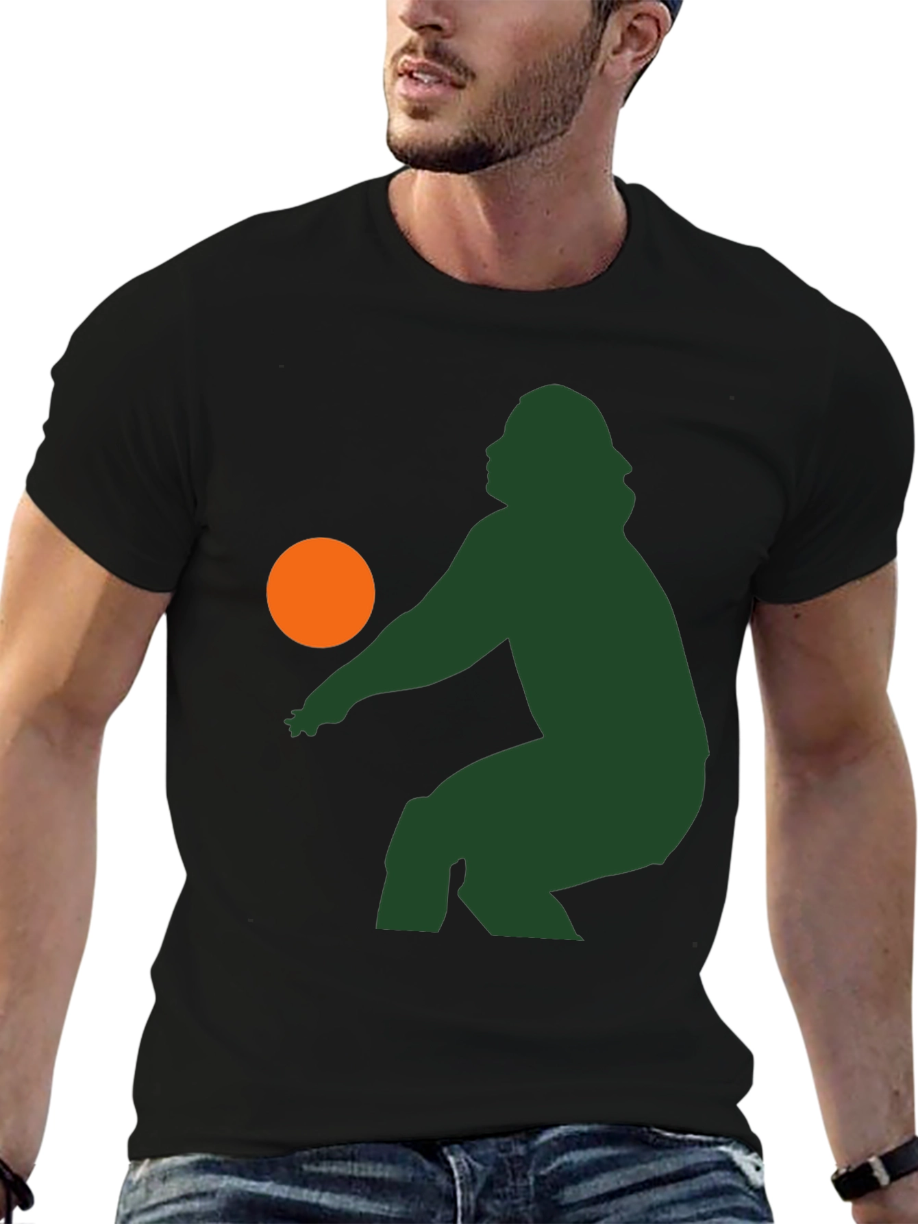 Retro Silhouette Volleyball T-Shirt