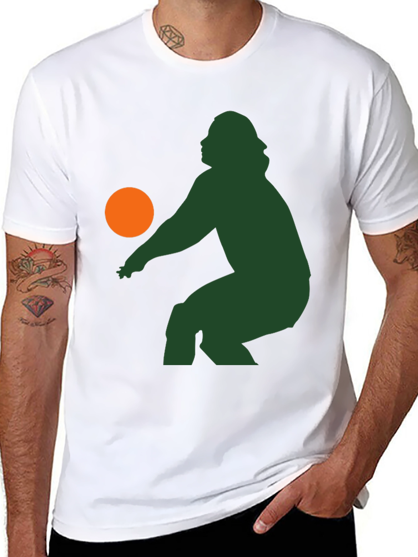 Retro Silhouette Volleyball T-Shirt