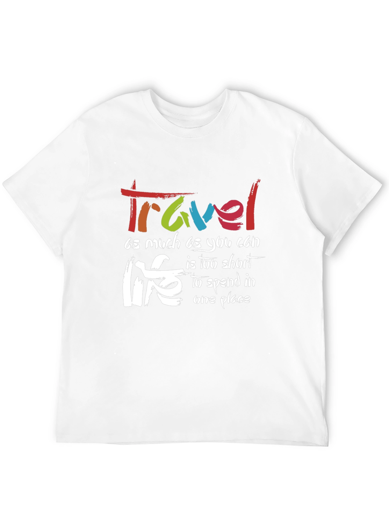 Travel Life Black Graphic T-Shirt