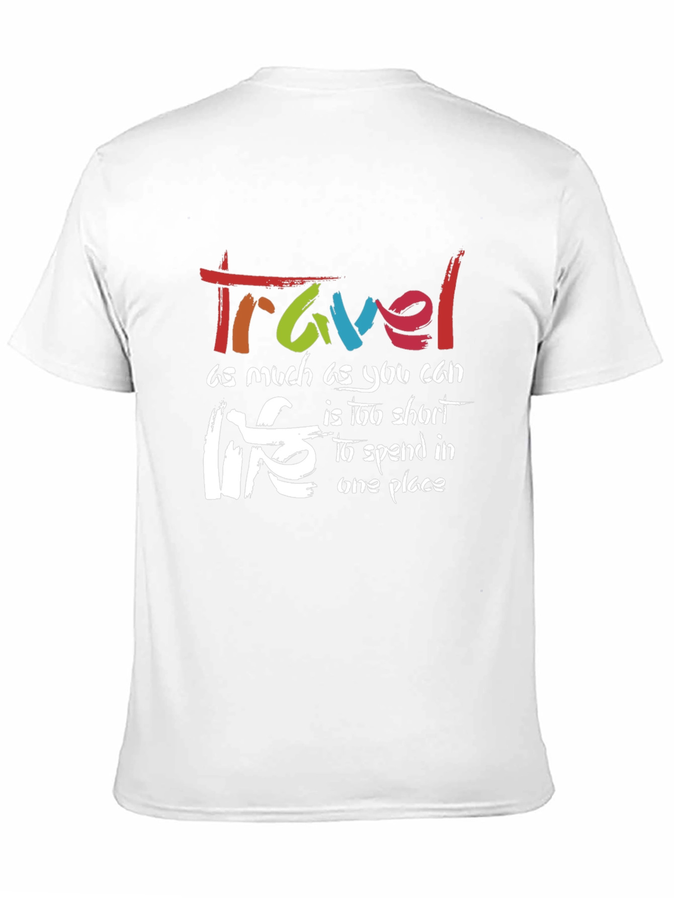 Travel Life Black Graphic T-Shirt