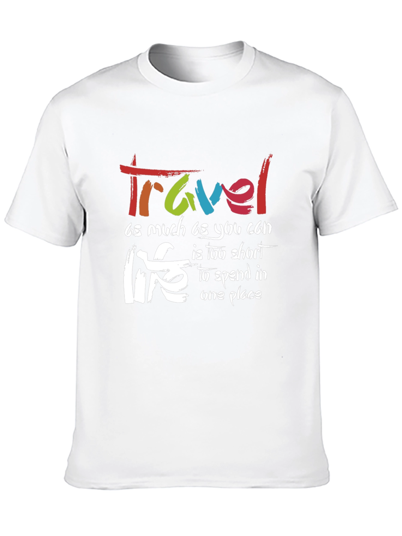 Travel Life Black Graphic T-Shirt