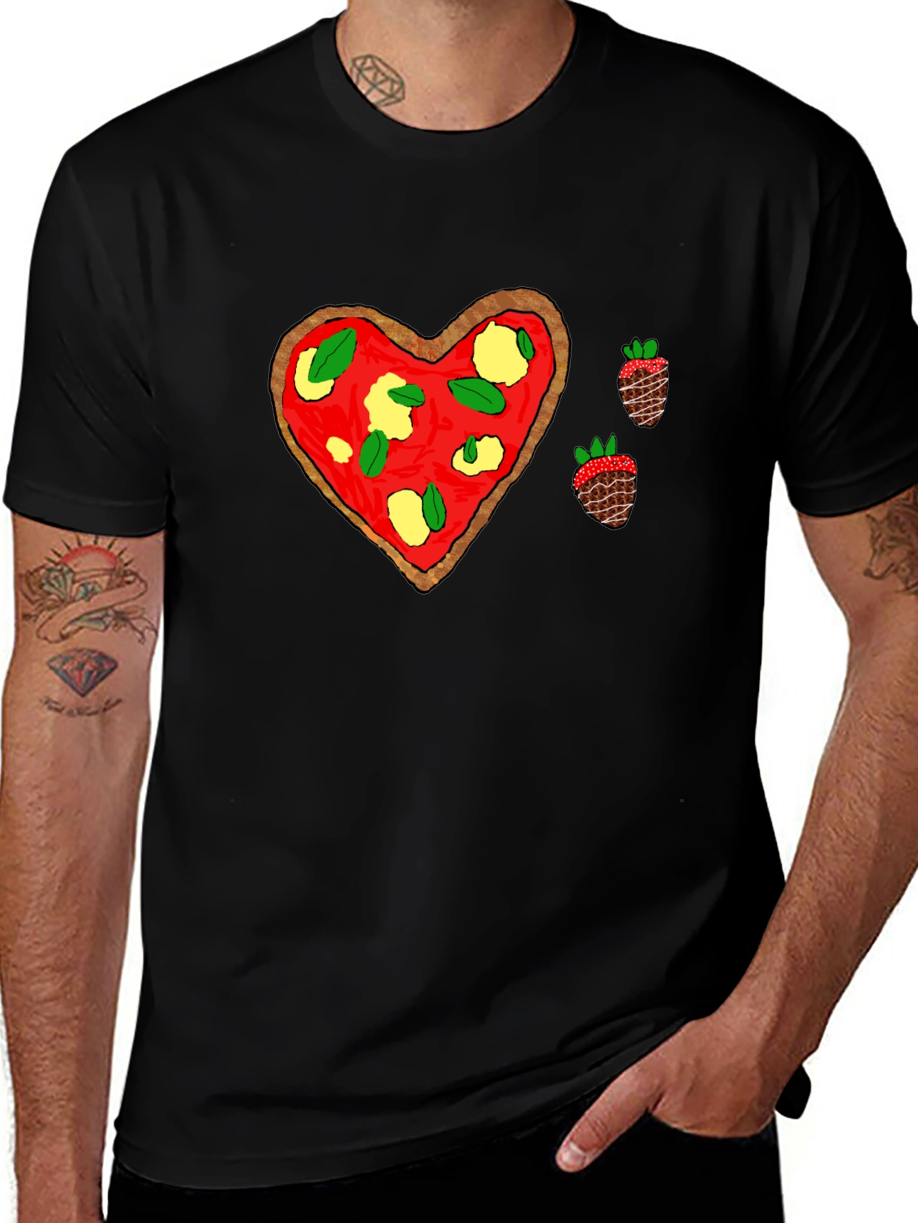 Pizza Heart Tee: Sweet & Savory Style