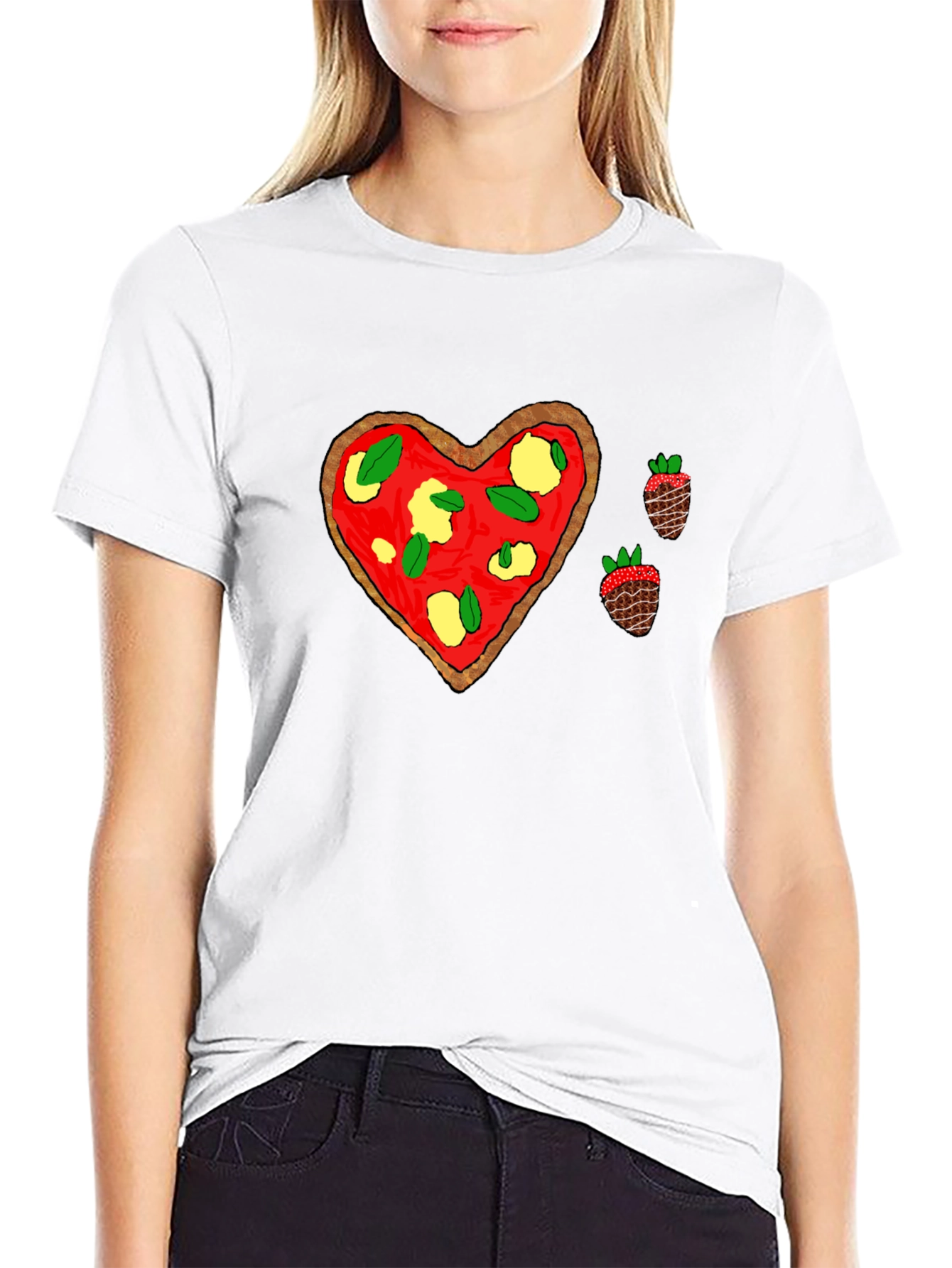 Pizza Heart Tee: Sweet & Savory Style