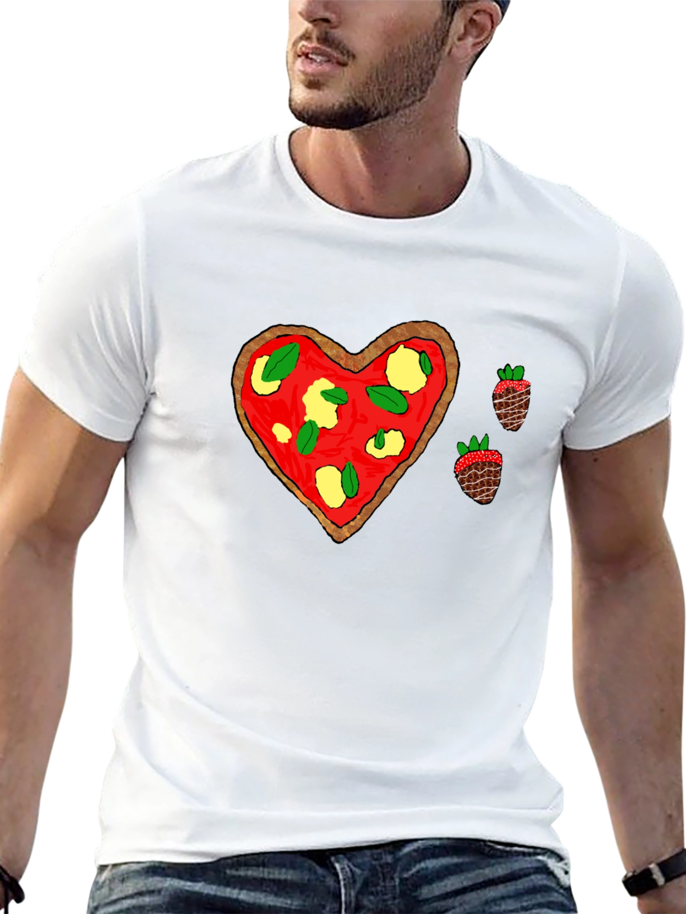 Pizza Heart Tee: Sweet & Savory Style
