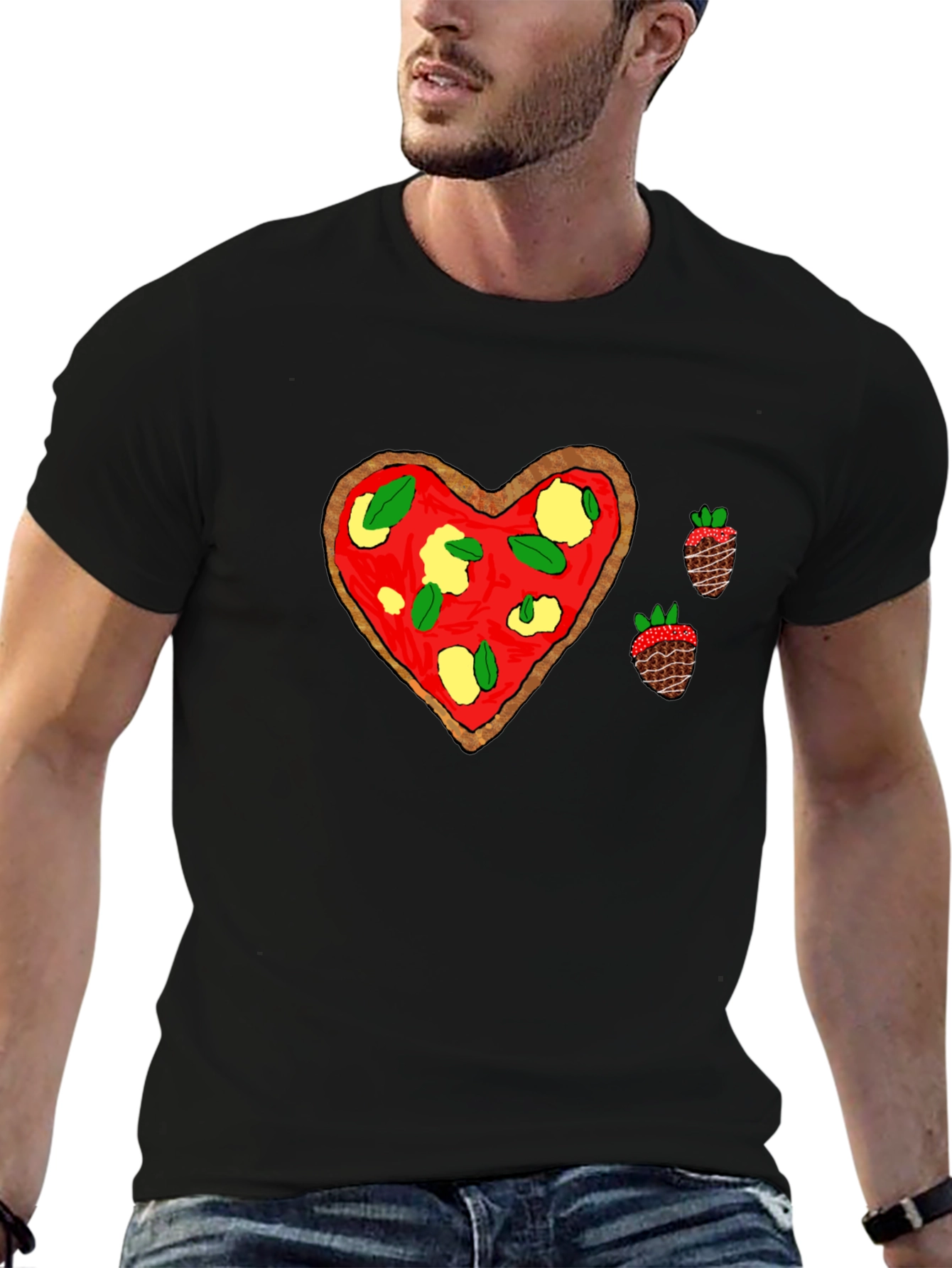 Pizza Heart Tee: Sweet & Savory Style