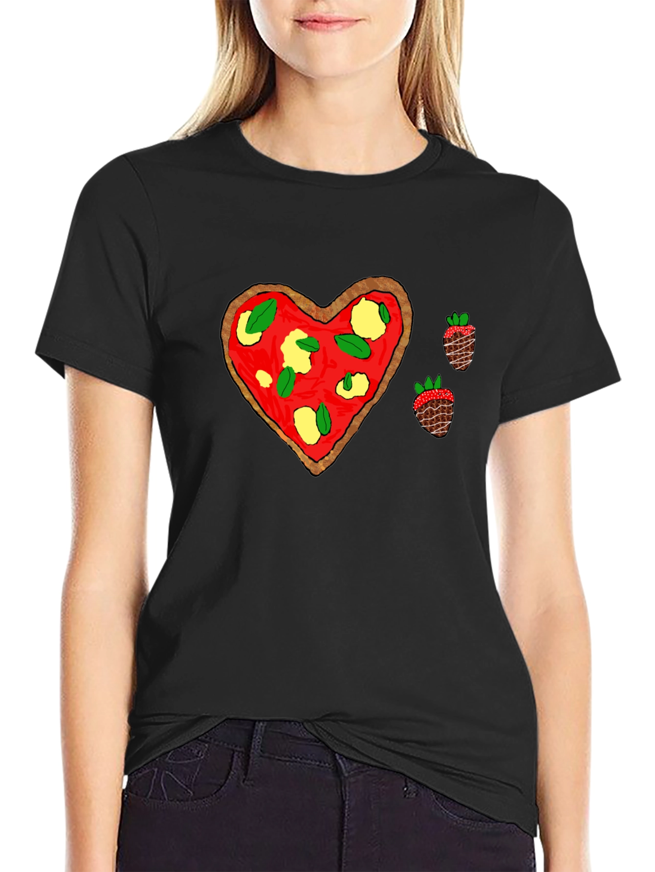 Pizza Heart Tee: Sweet & Savory Style