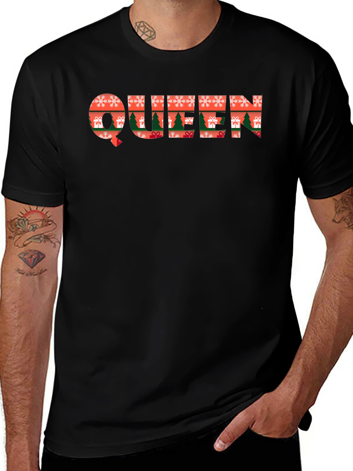 Christmas Queen Graphic Tee Holiday T-Shirt