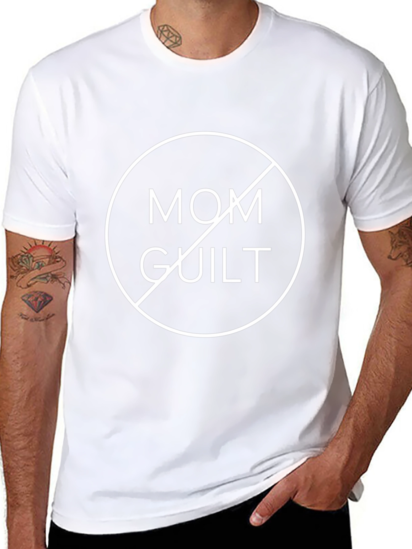 No Mom Guilt Graphic Tee - Unisex Black T-Shirt