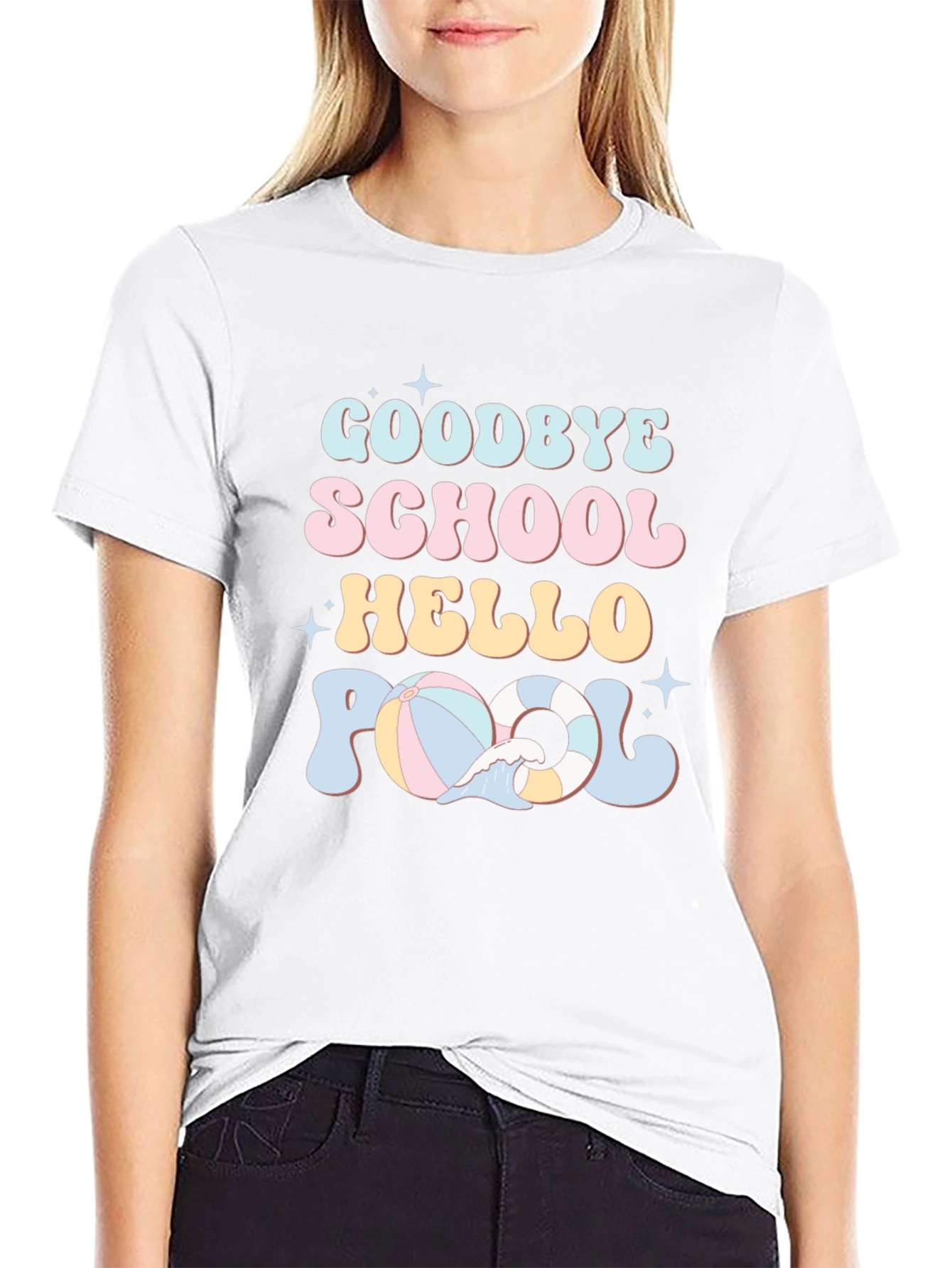 Goodbye School Hello Pool T-Shirt