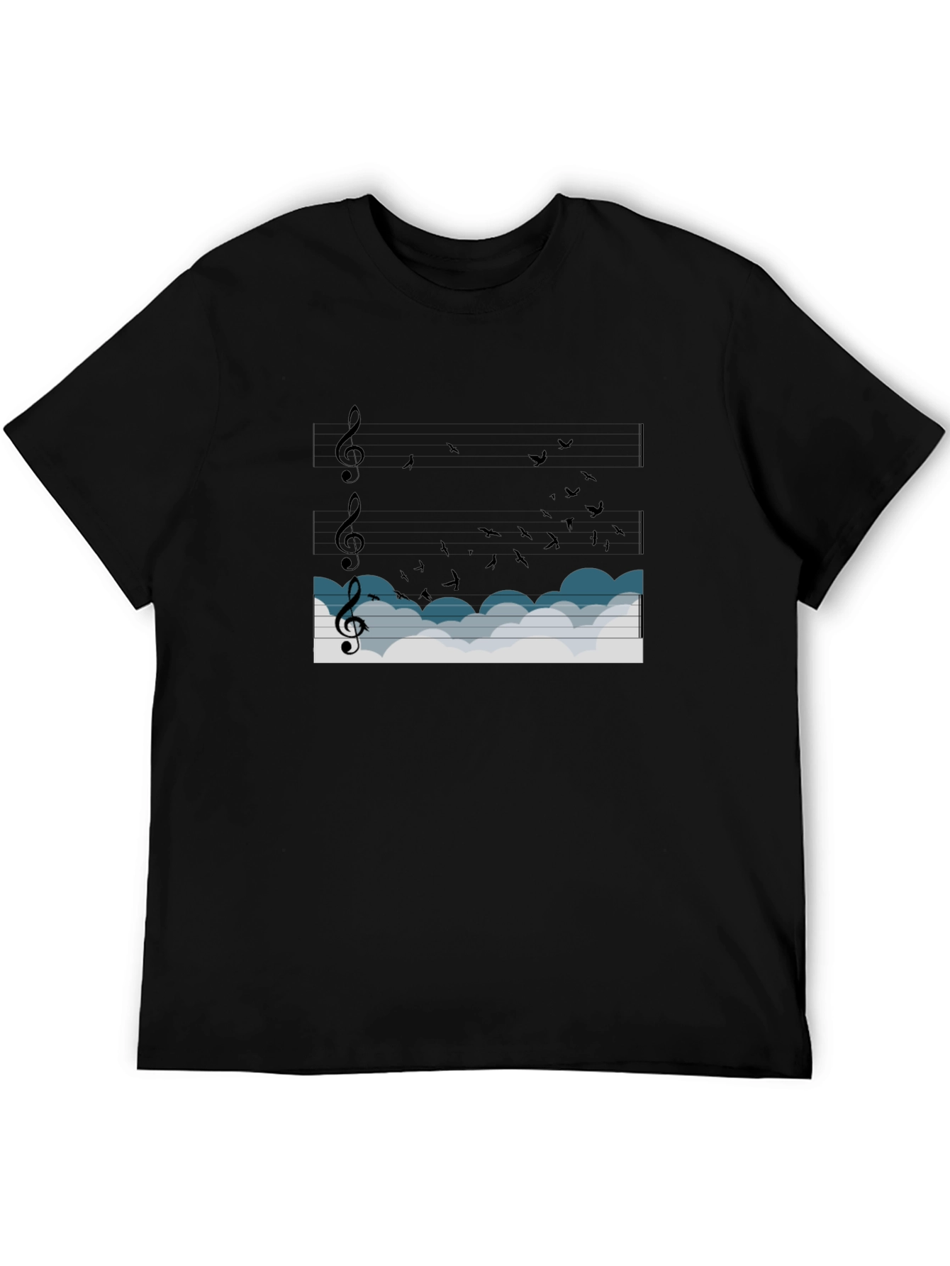 Musical Flight Black T-Shirt