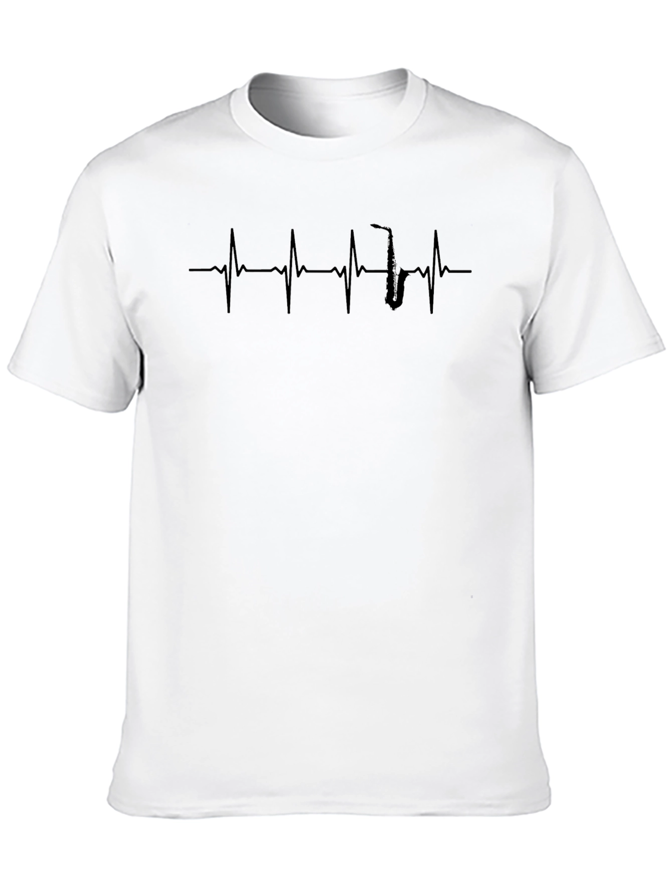 Saxophone Heartbeat Graphic Tee