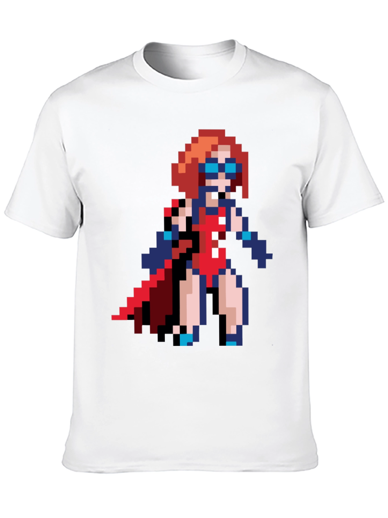 Pixel Art Superhero T-Shirt - Retro Gaming Style