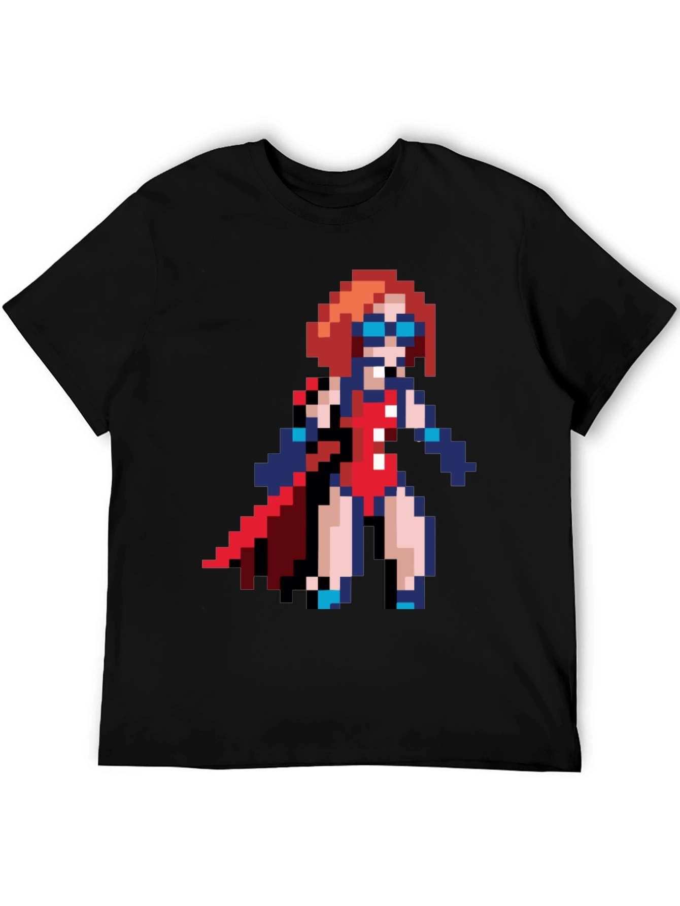 Pixel Art Superhero T-Shirt - Retro Gaming Style