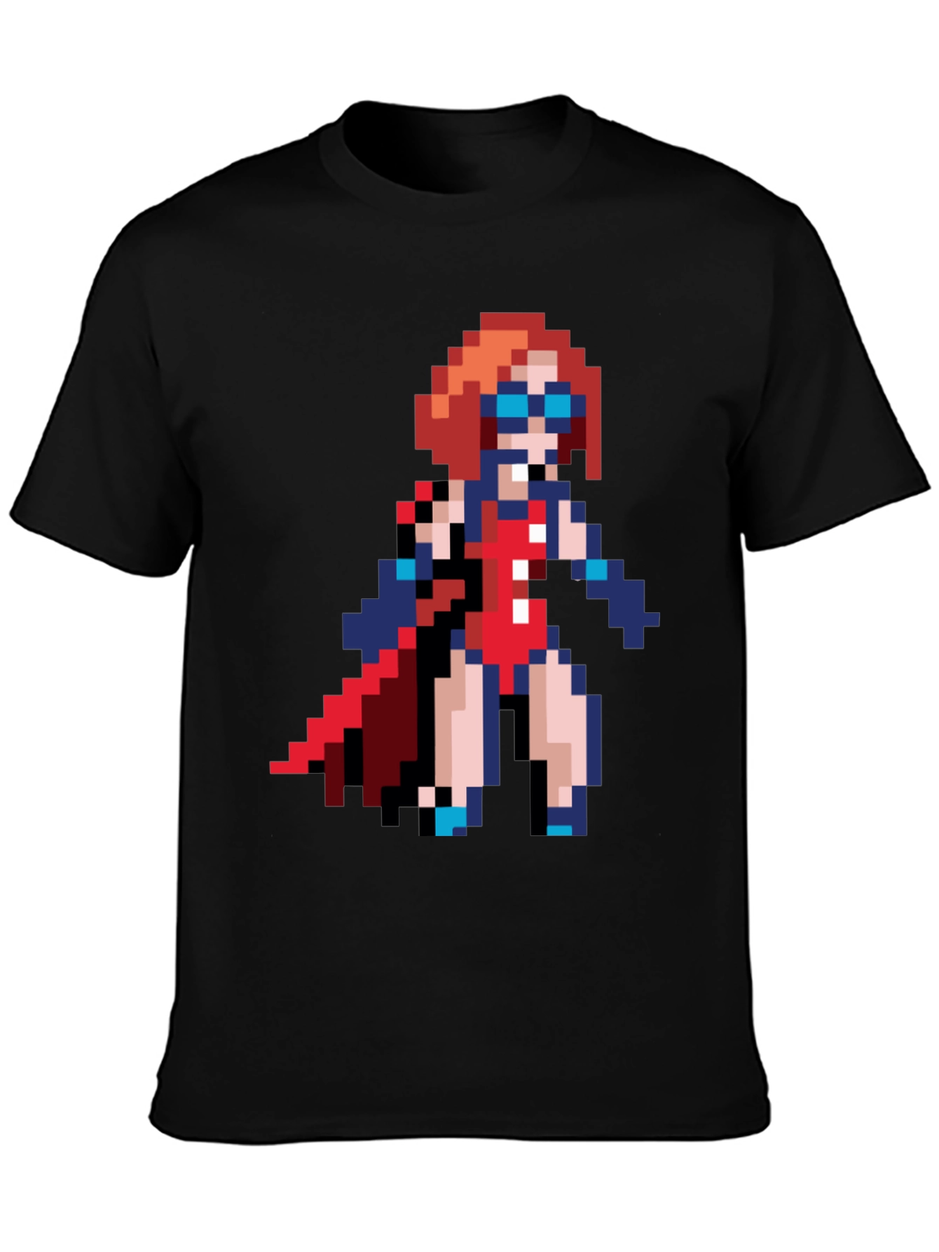 Pixel Art Superhero T-Shirt - Retro Gaming Style