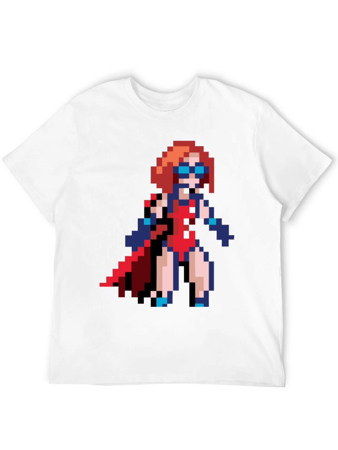 Pixel Art Superhero T-Shirt - Retro Gaming Style