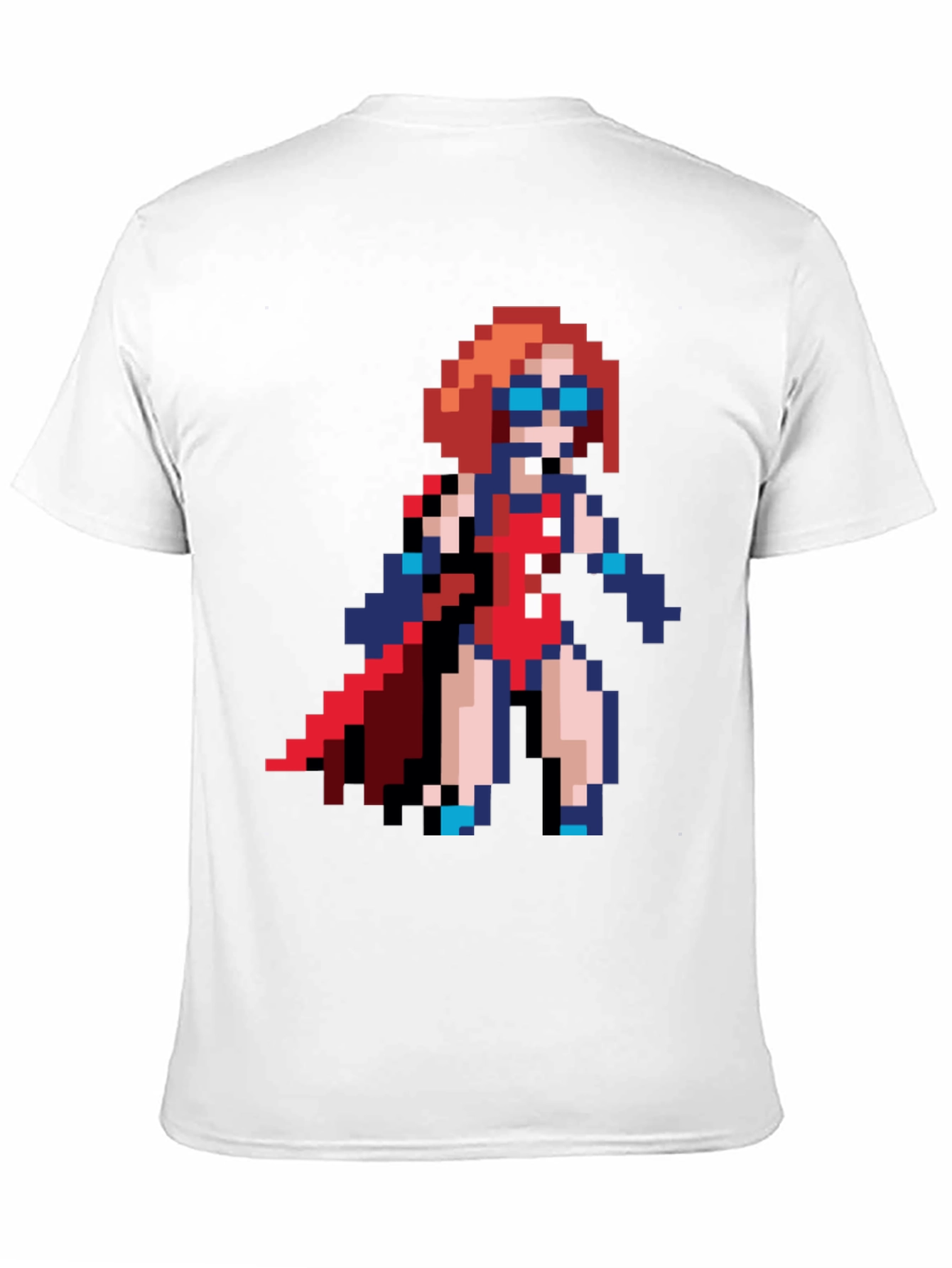 Pixel Art Superhero T-Shirt - Retro Gaming Style