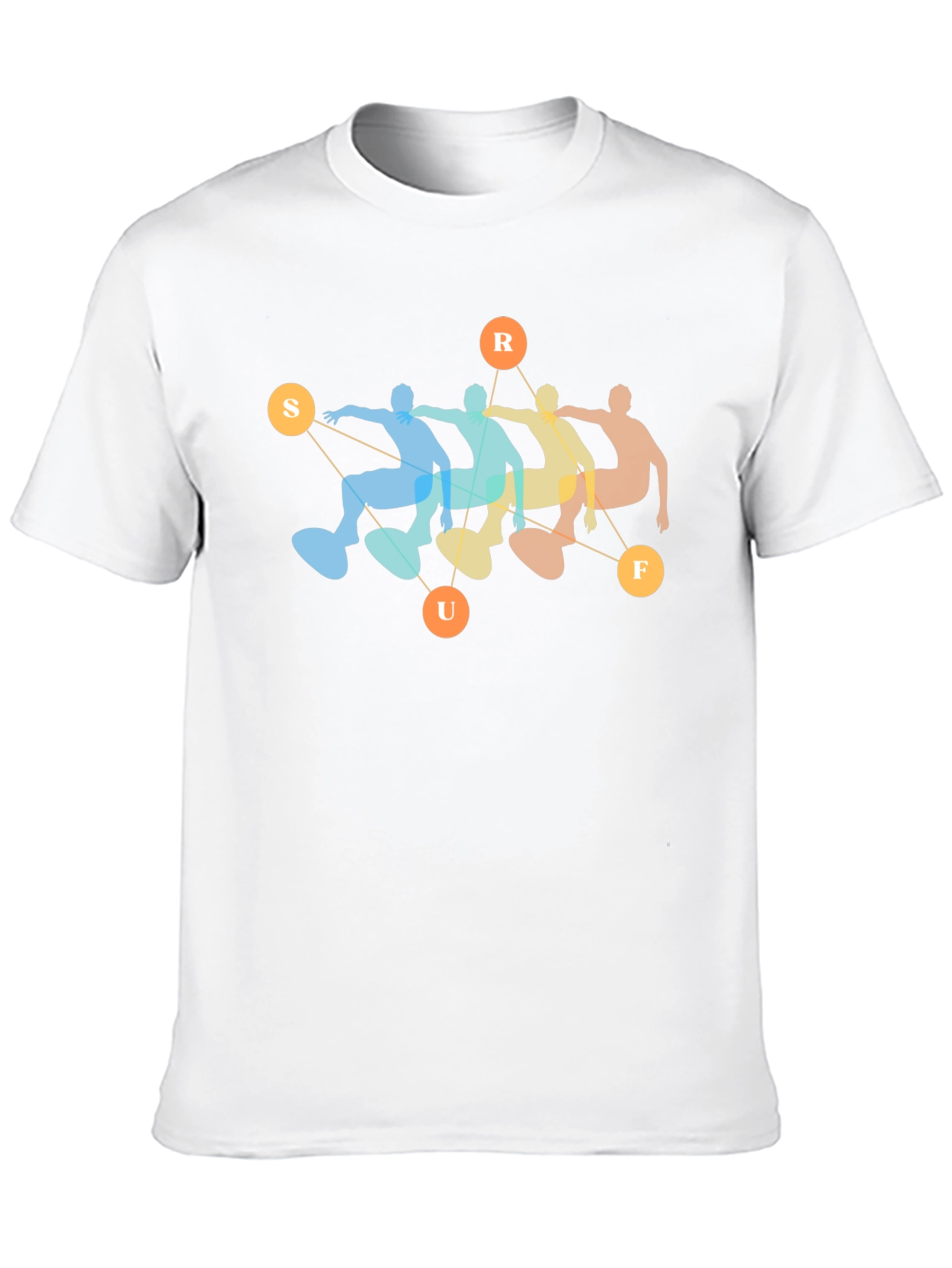 Retro Surf T-Shirt - Black Cotton Blend