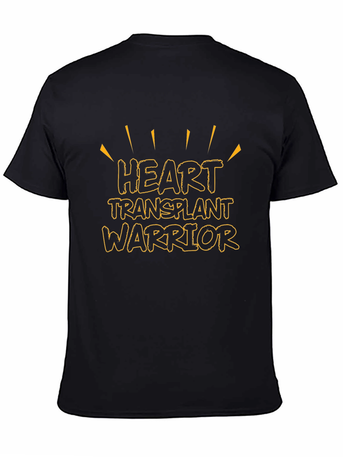 Heart Transplant Warrior T-Shirt - Black Graphic Tee