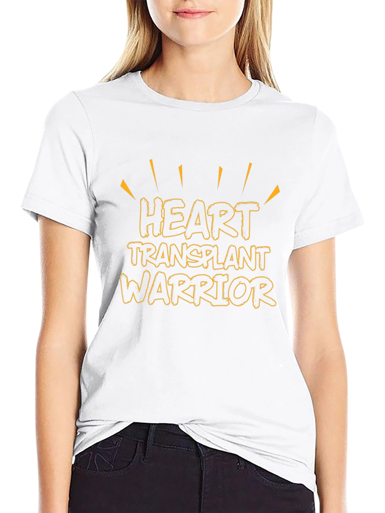 Heart Transplant Warrior T-Shirt - Black Graphic Tee