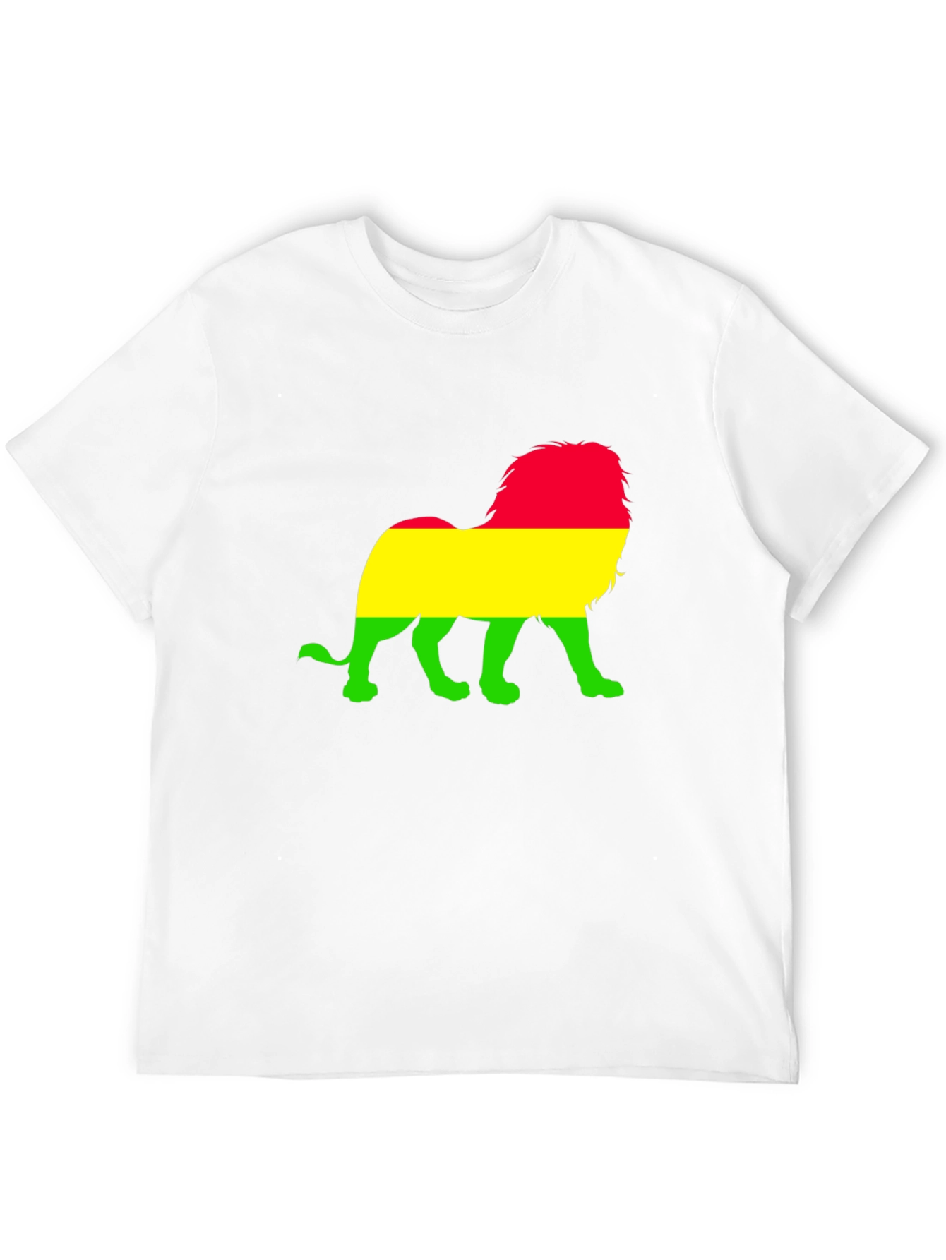 Rasta Lion Graphic T-Shirt - Black