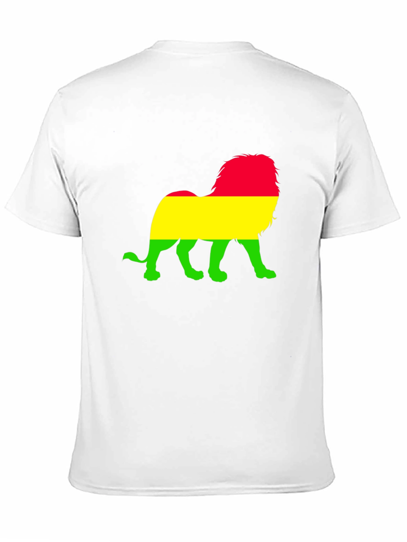 Rasta Lion Graphic T-Shirt - Black