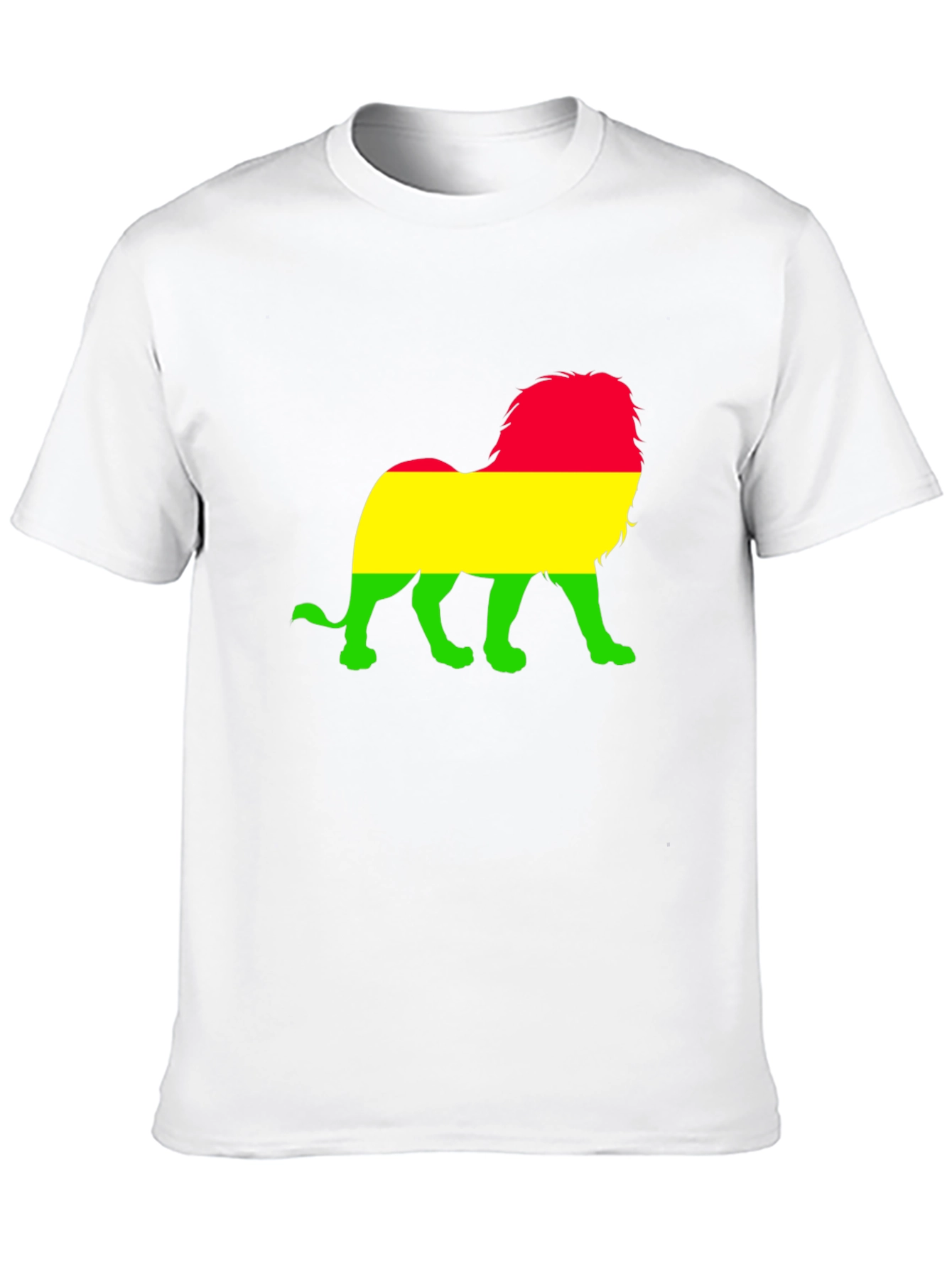 Rasta Lion Graphic T-Shirt - Black