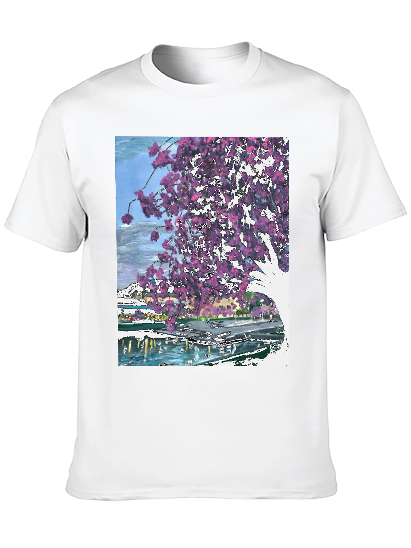 Floral Graphic Black T-Shirt