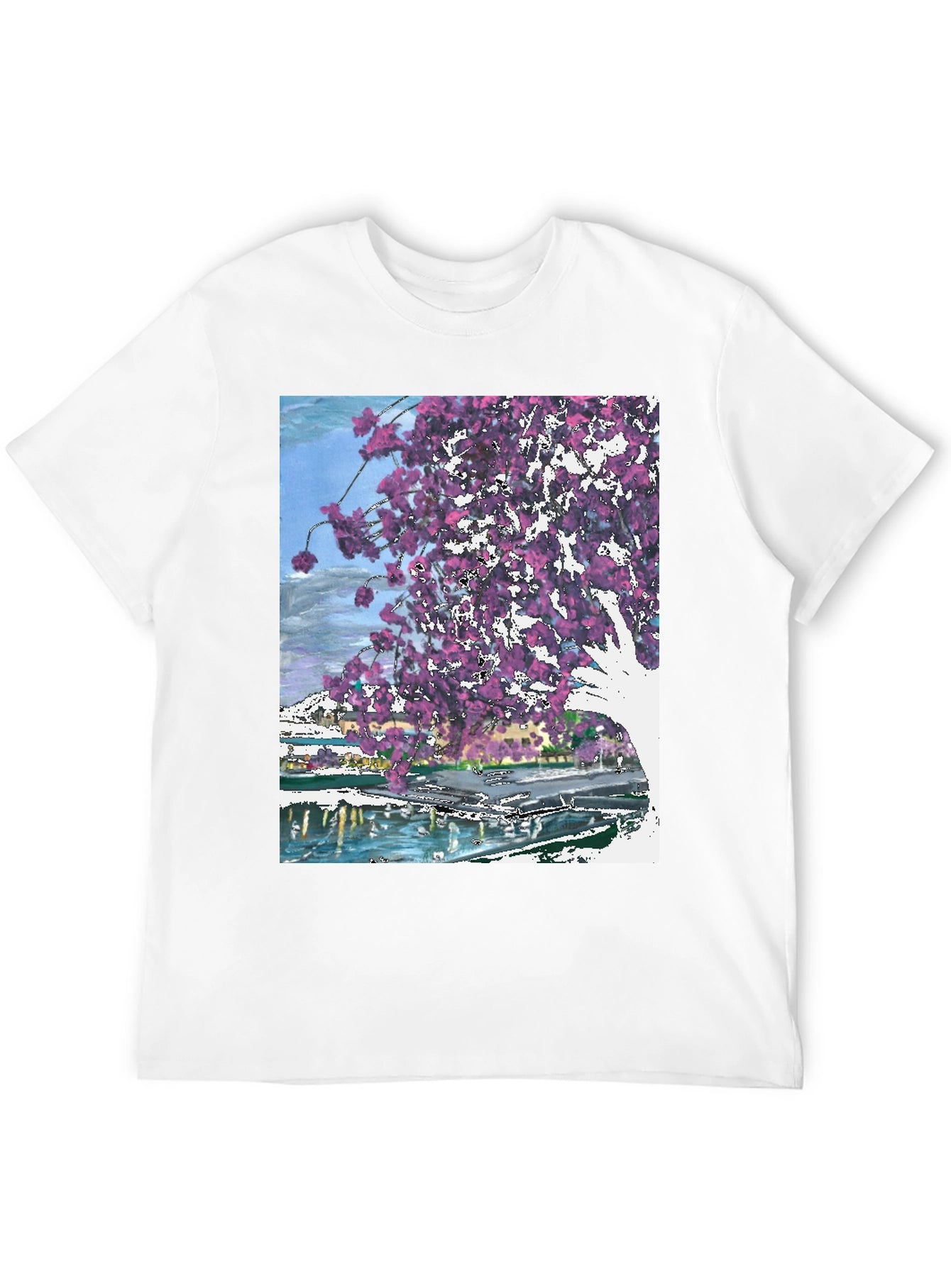 Floral Graphic Black T-Shirt