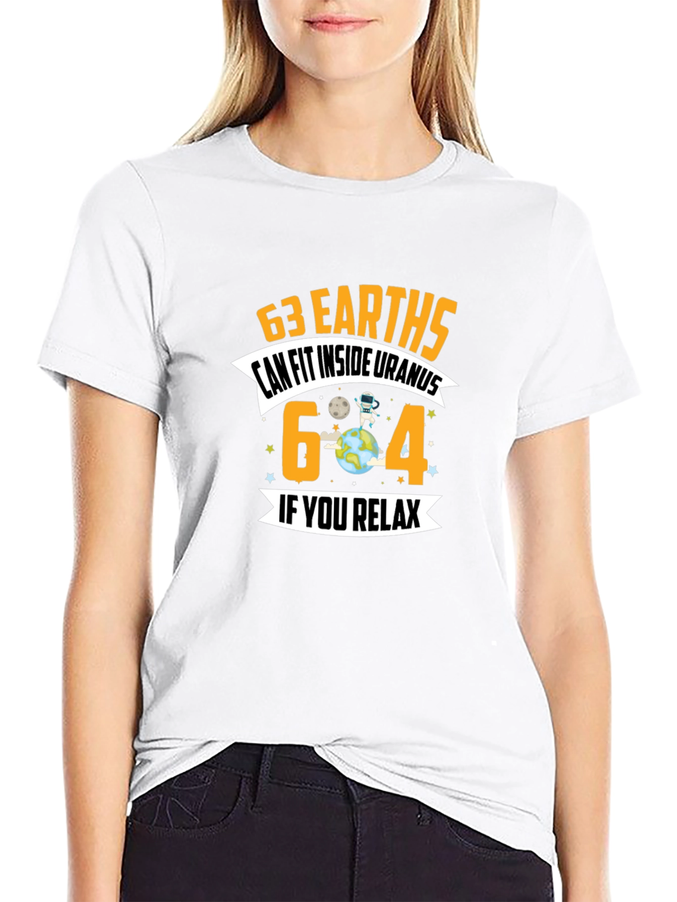 63 Earths Uranus Funny Graphic T-Shirt