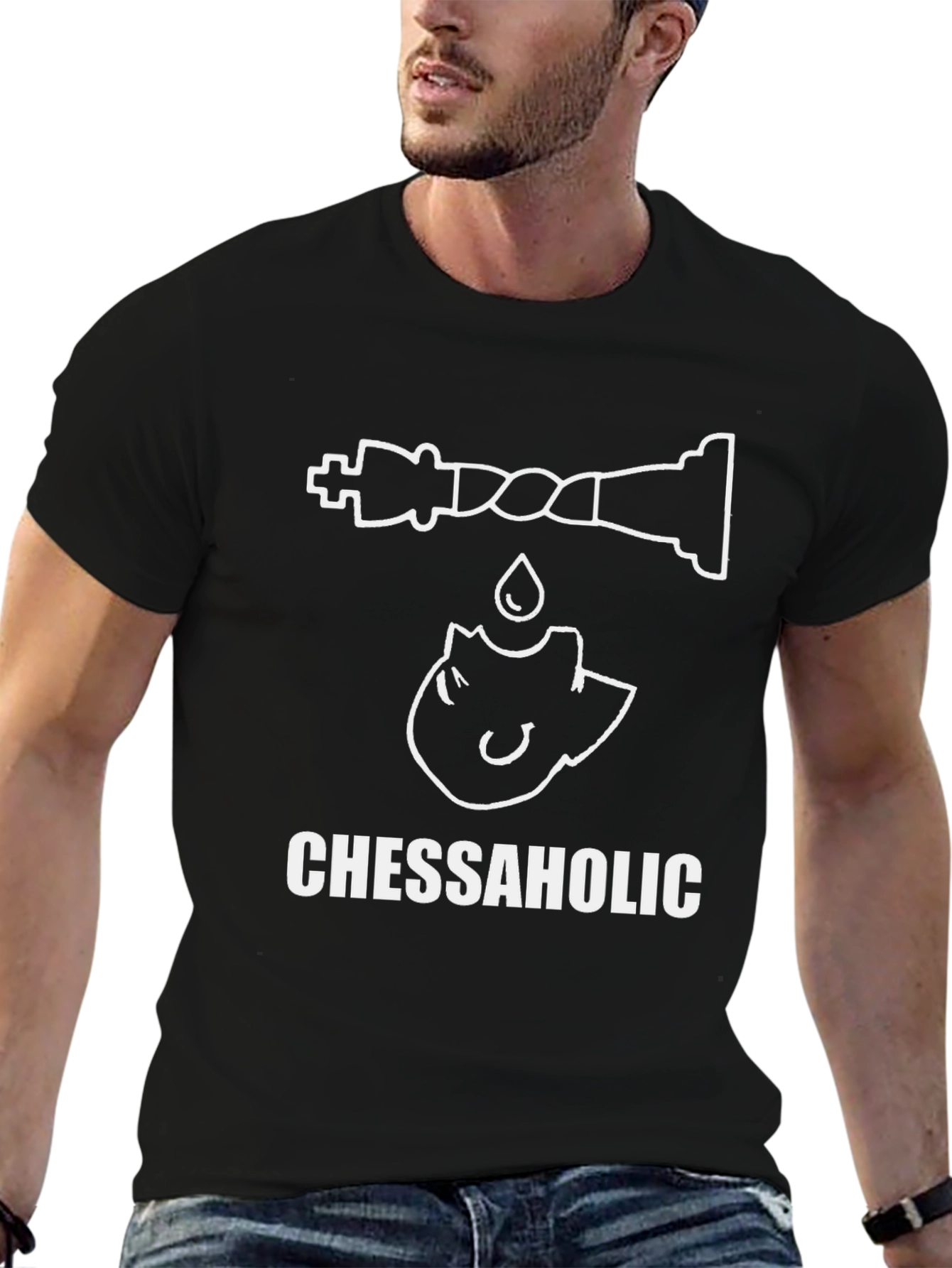 Chessaholic T-Shirt - Chess Lovers Apparel