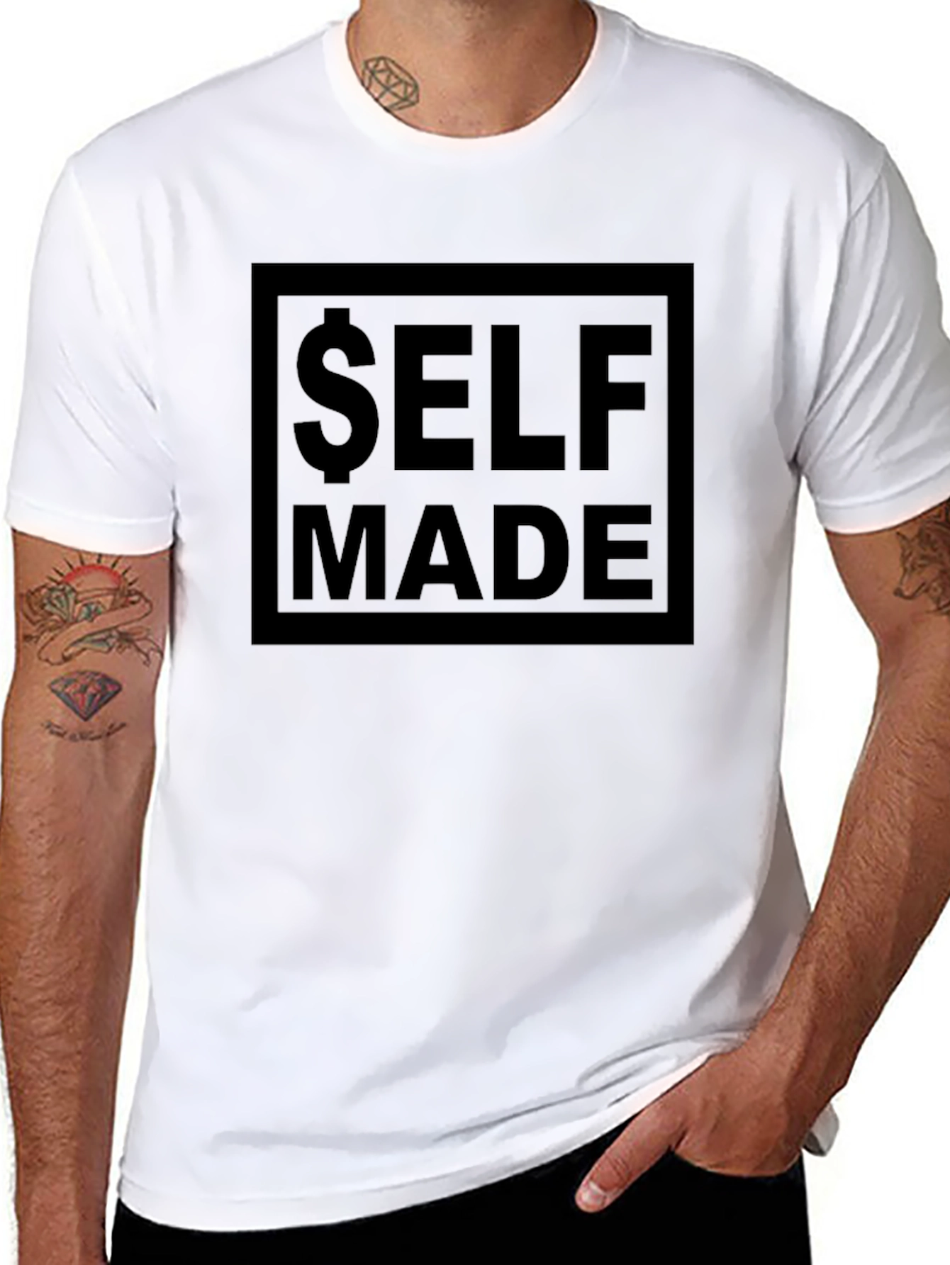 Self Made Black Graphic T-Shirt - Modern Streetwear