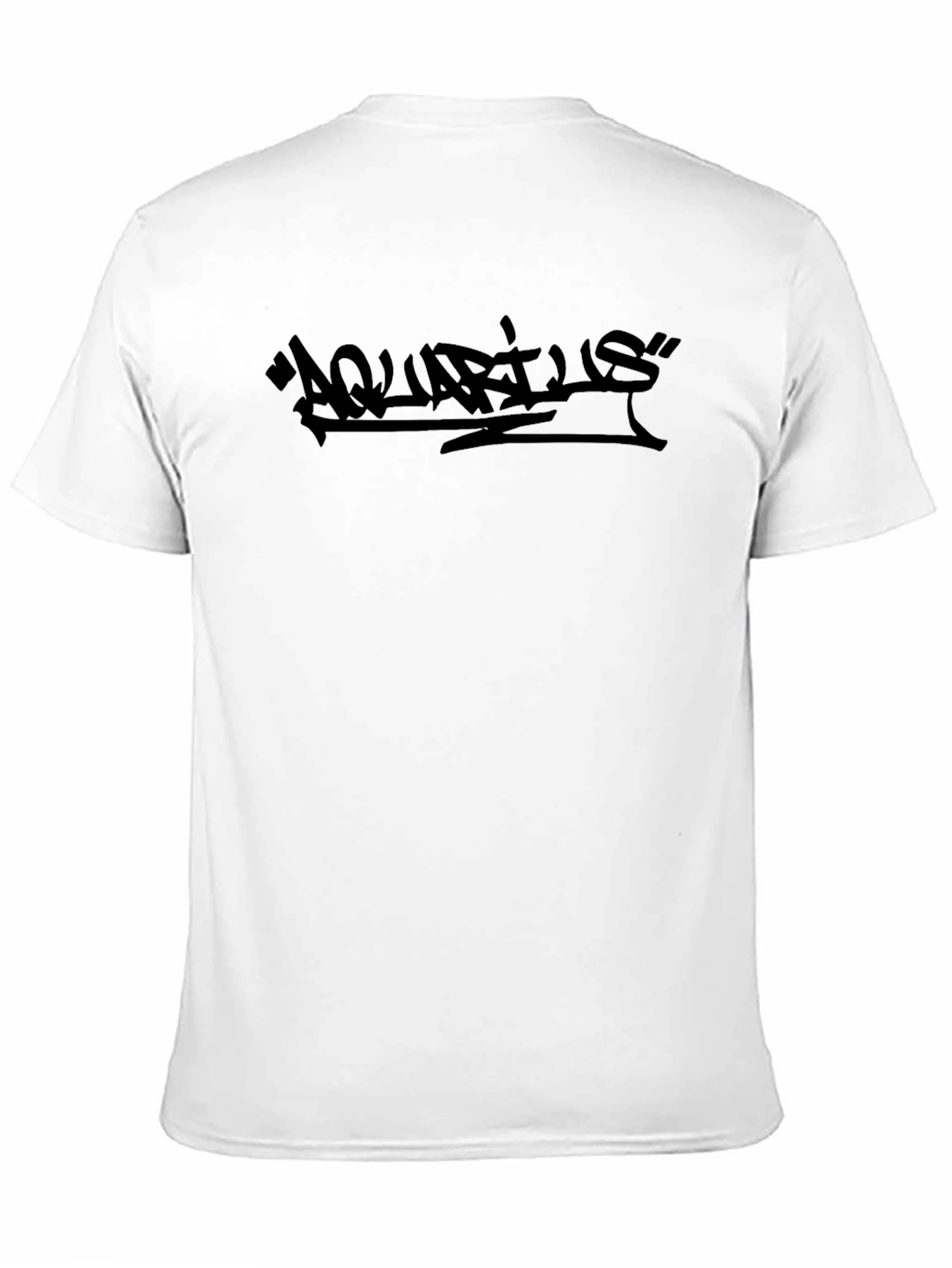 Black Aquarius Graphic Tee - Streetwear Style