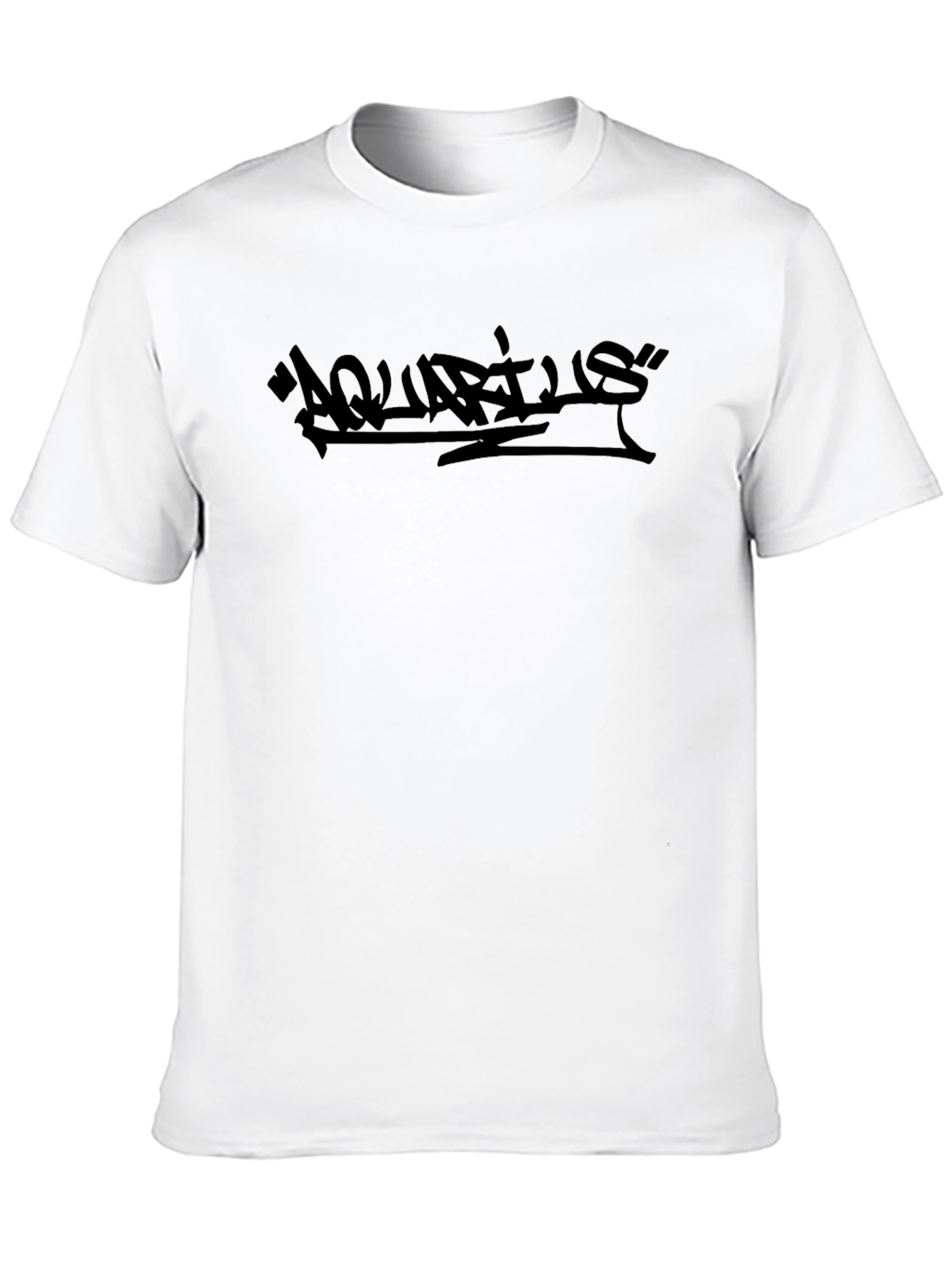 Black Aquarius Graphic Tee - Streetwear Style