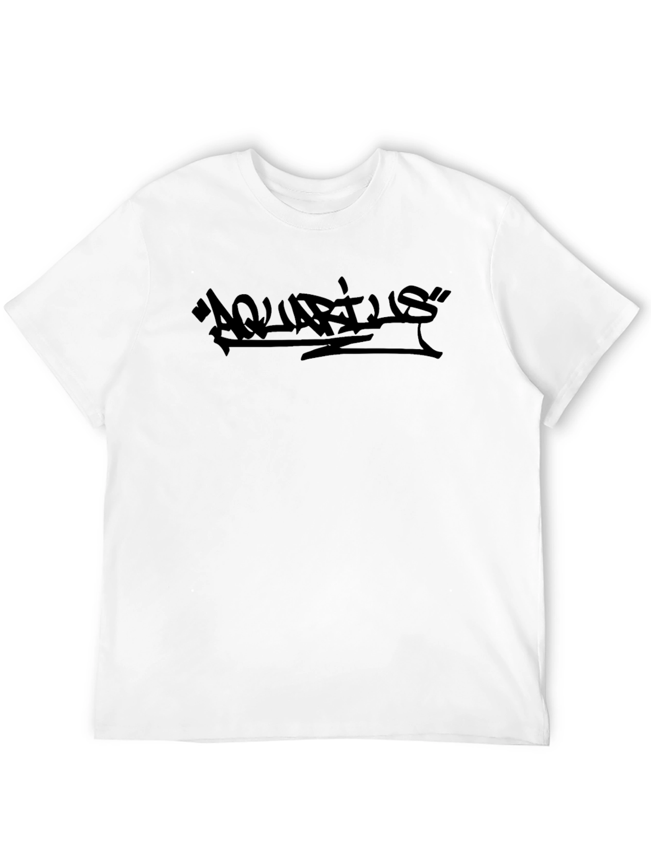 Black Aquarius Graphic Tee - Streetwear Style