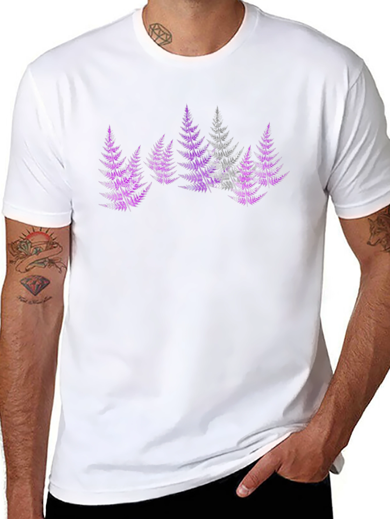 Fern Forest Graphic Tee - Black