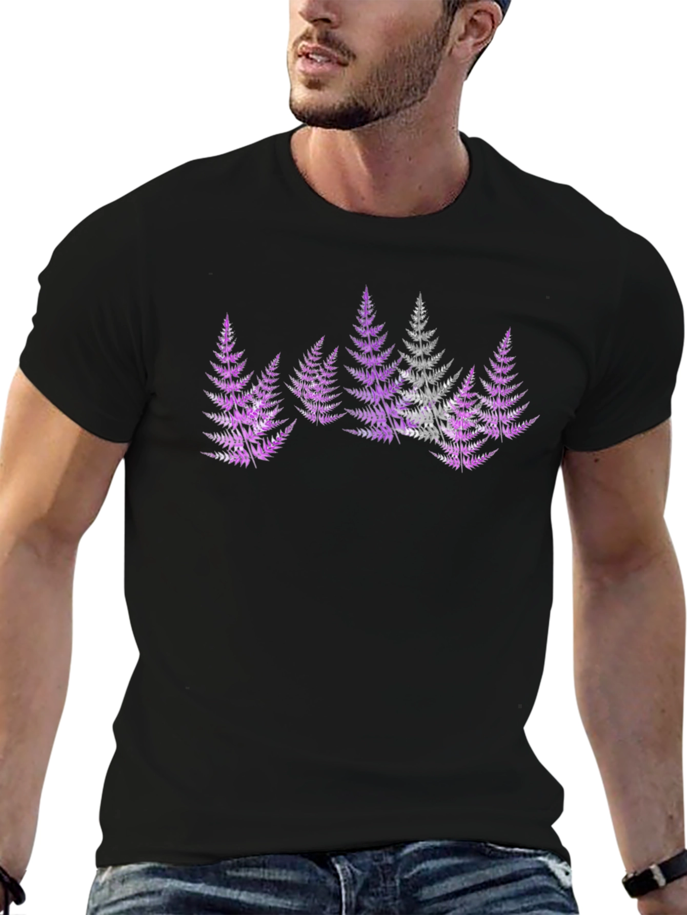 Fern Forest Graphic Tee - Black